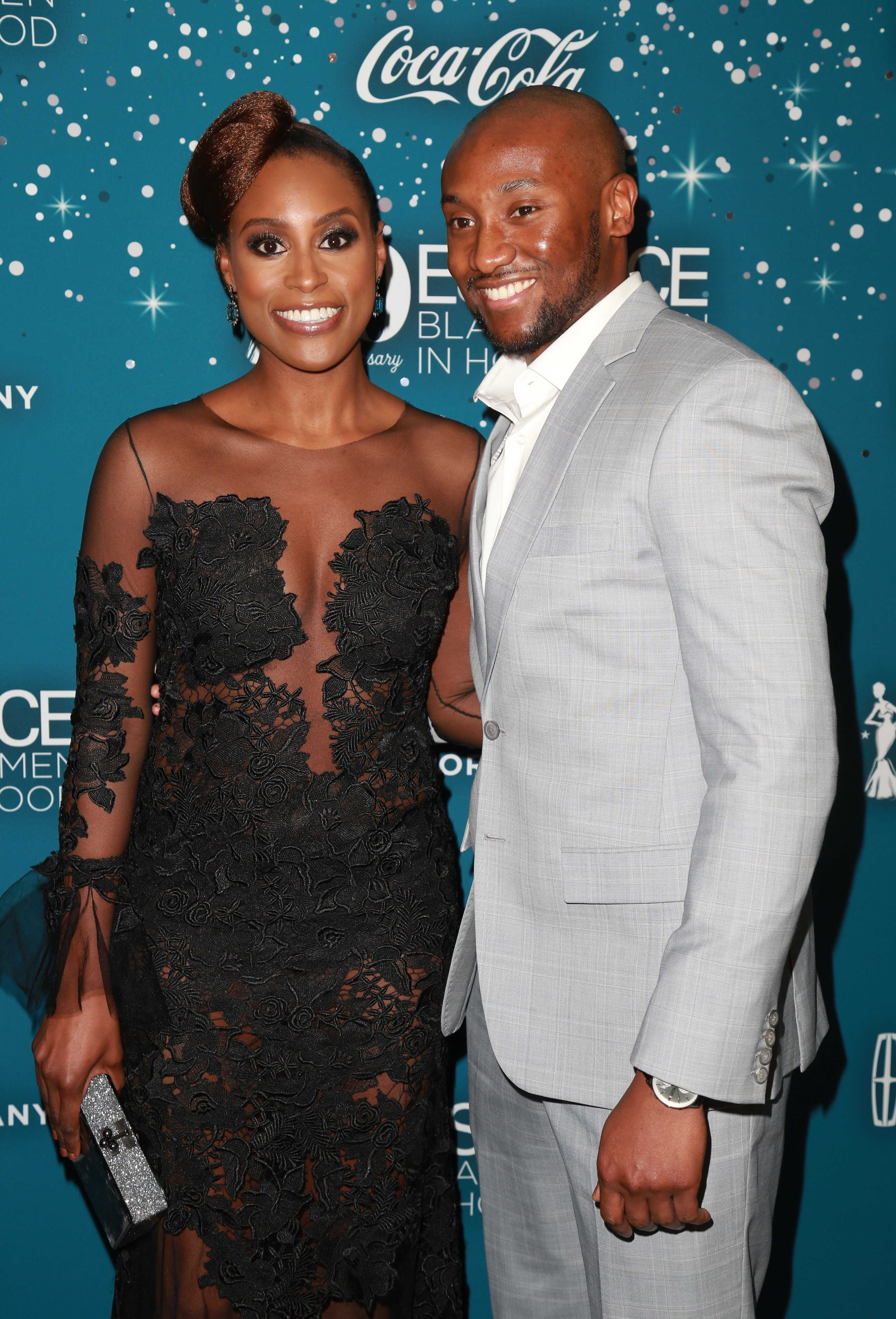 Issa Rae and Louis Diame at Essence Black Women in Hollywood Awards at the Beverly Wilshire Four Seasons Hotel on February 23, 2017. | Photo: Getty Images