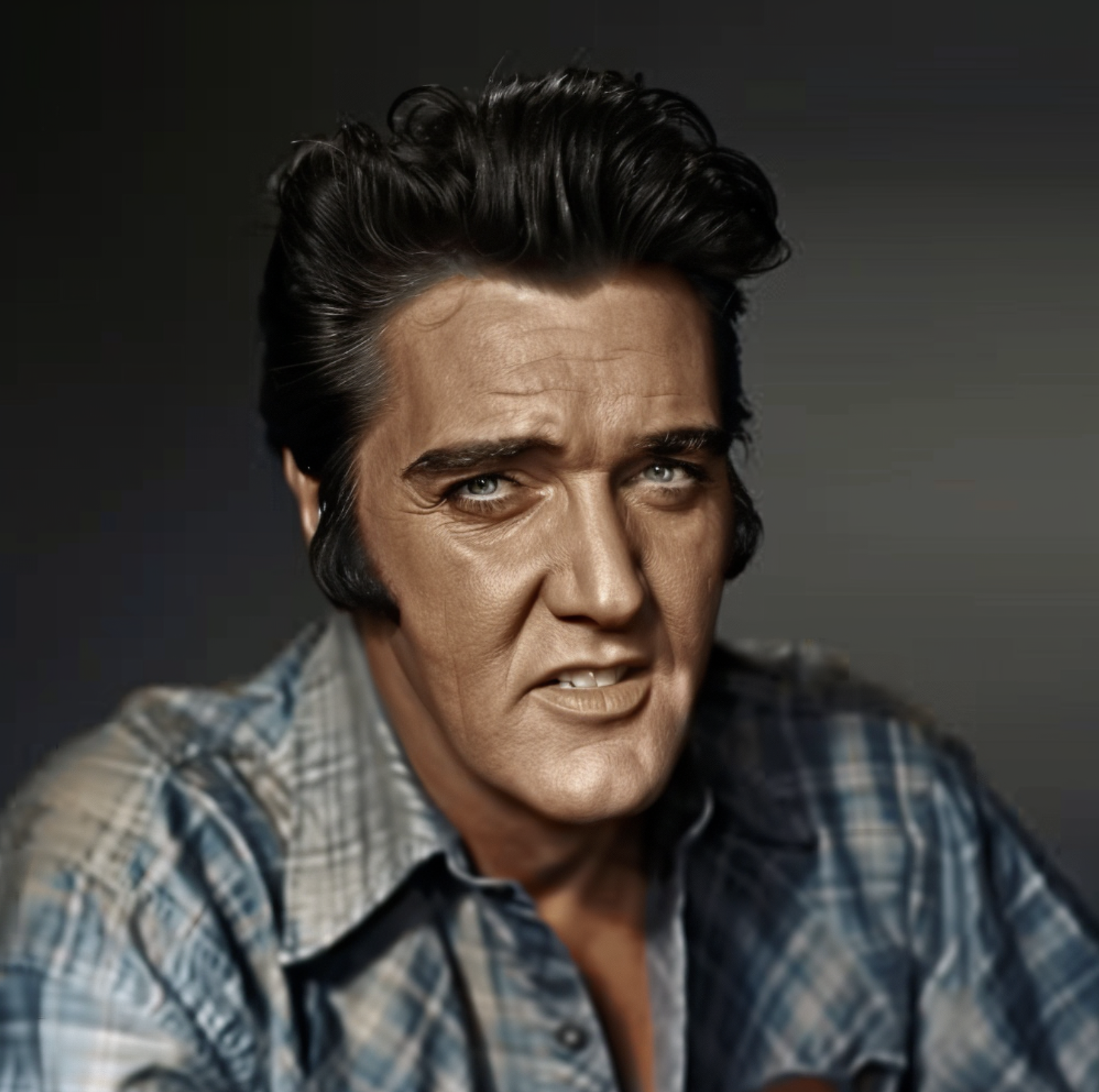 AI image of Elvis Presley in old age | Source: Midjourney