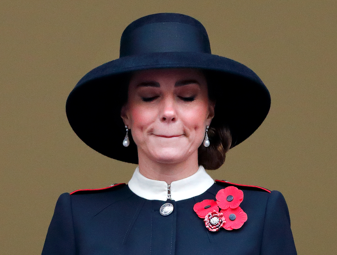 Kate Middleton at the National Service of Remembrance at The Cenotaph on November 12, 2023 in London, England | Source: Getty Images