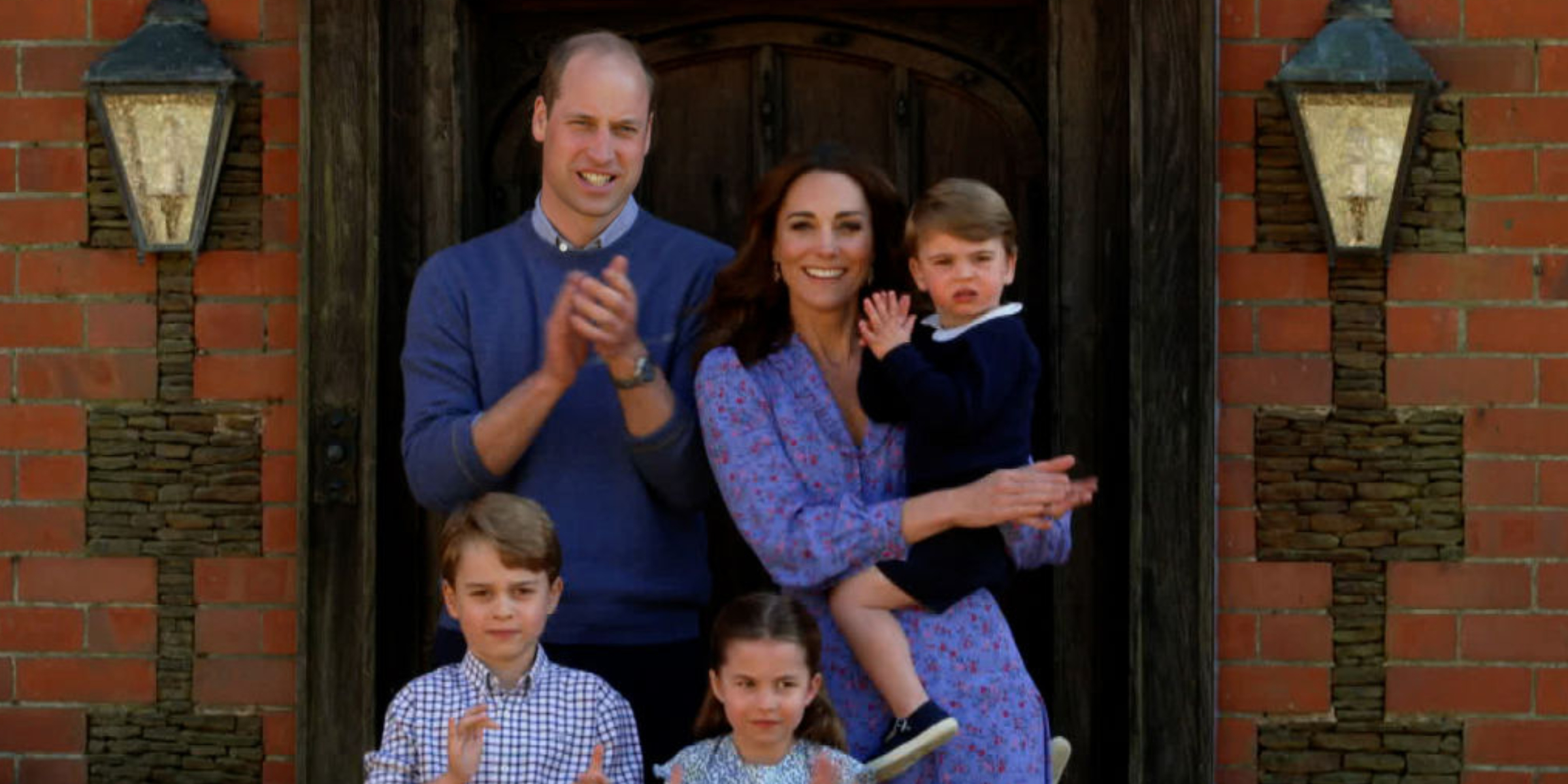 Prince George, Prince William, Princess Charlotte, Kate Middleton and Prince Louis | Source: Getty Images