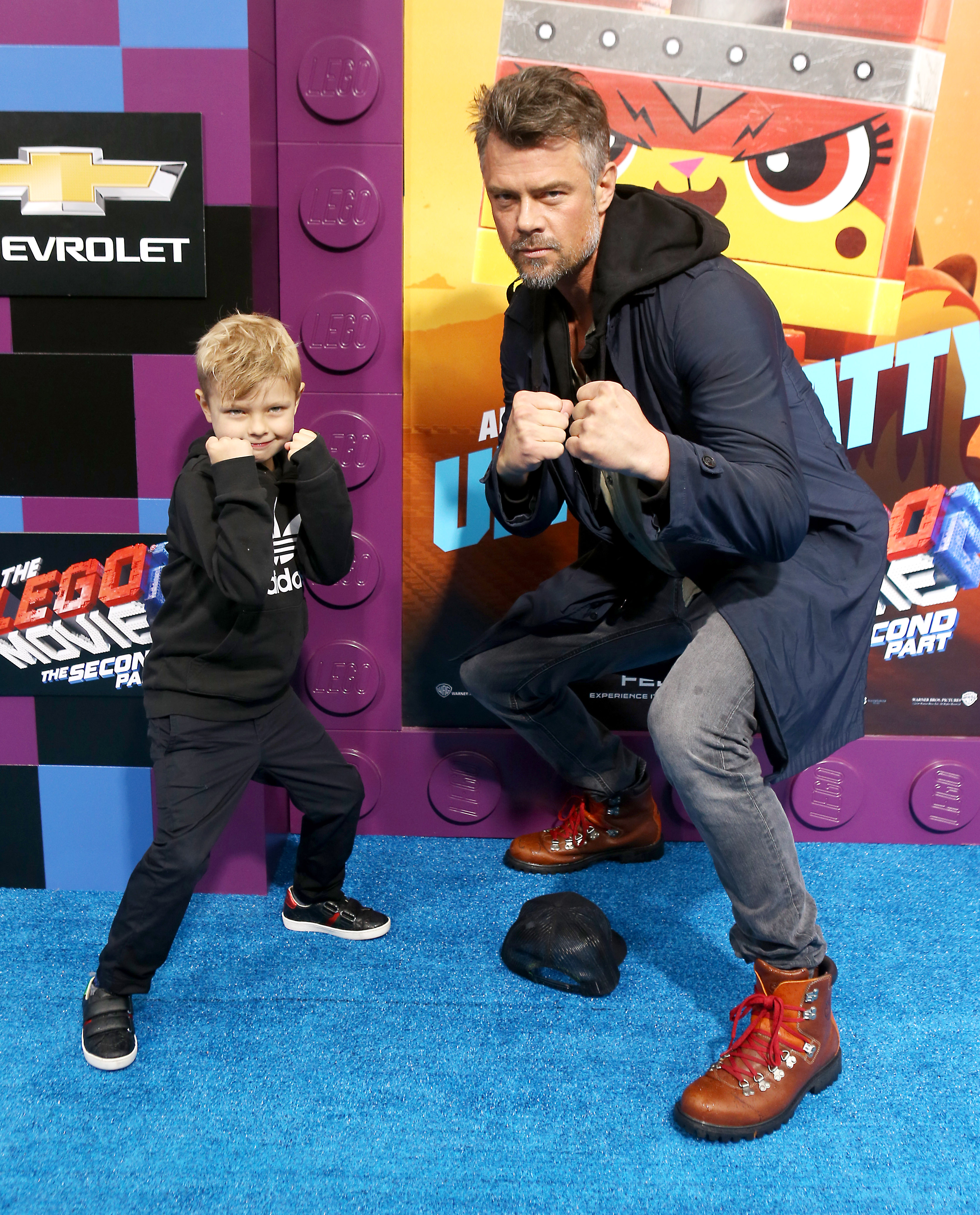 Josh Duhamel and his son, Axl Jack Duhamel attend the Los Angeles premiere of "The Lego Movie 2: The Second Part" at Regency Village Theatre on February 2, 2019 in Westwood, California | Source: Getty Images