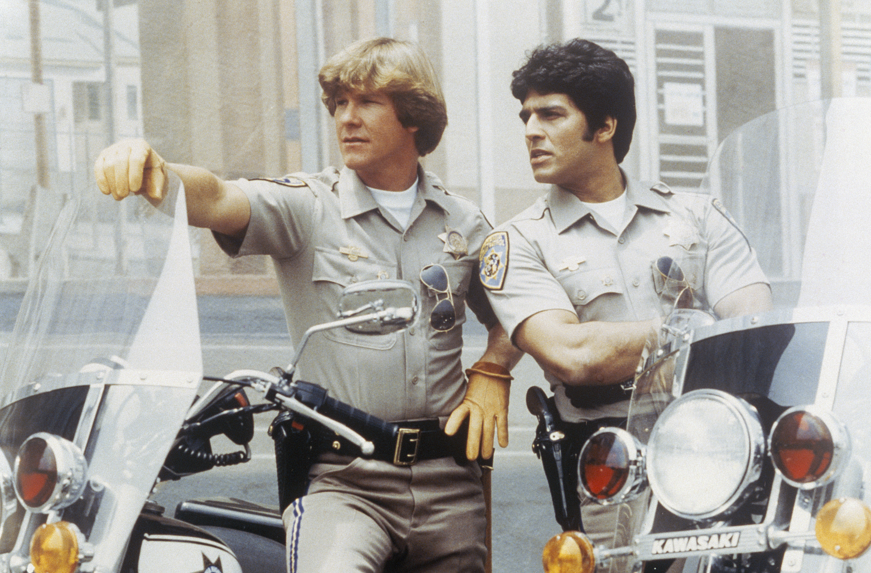 Larry Wilcox and Erik Estrada in "CHiPs," 2006 | Source: Getty Images