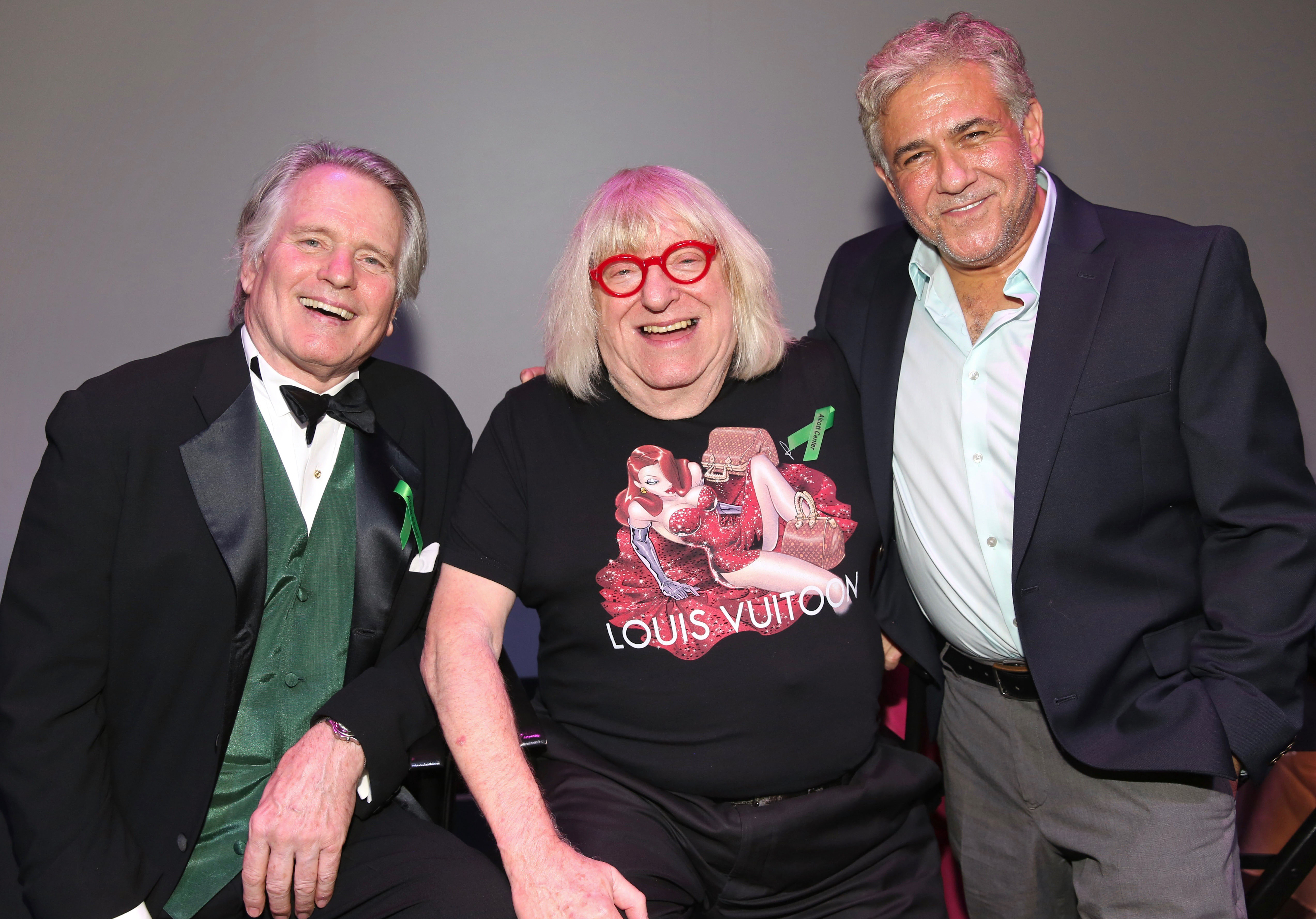 Gordon Thomson, Bruce Vilanch, and Steve Tyler at the Benefit Reading of Jacqueline Susann's "Valley Of The Dolls" on May 3, 2019, in Hollywood, California | Source: Getty Images