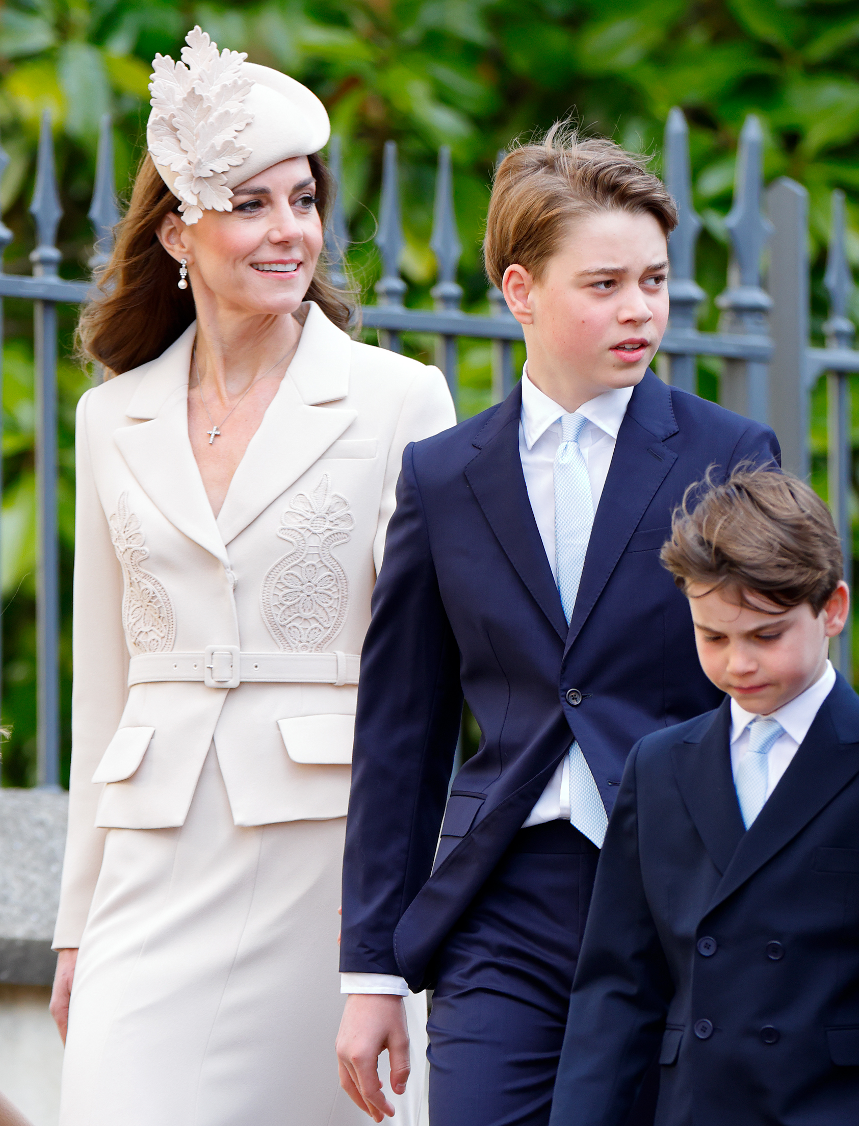 Catherine, Princess of Wales and Prince George of Wales attend the traditional Easter Sunday Mattins Service at St George's Chapel, Windsor Castle on April 5, 2026 | Source: Getty Images