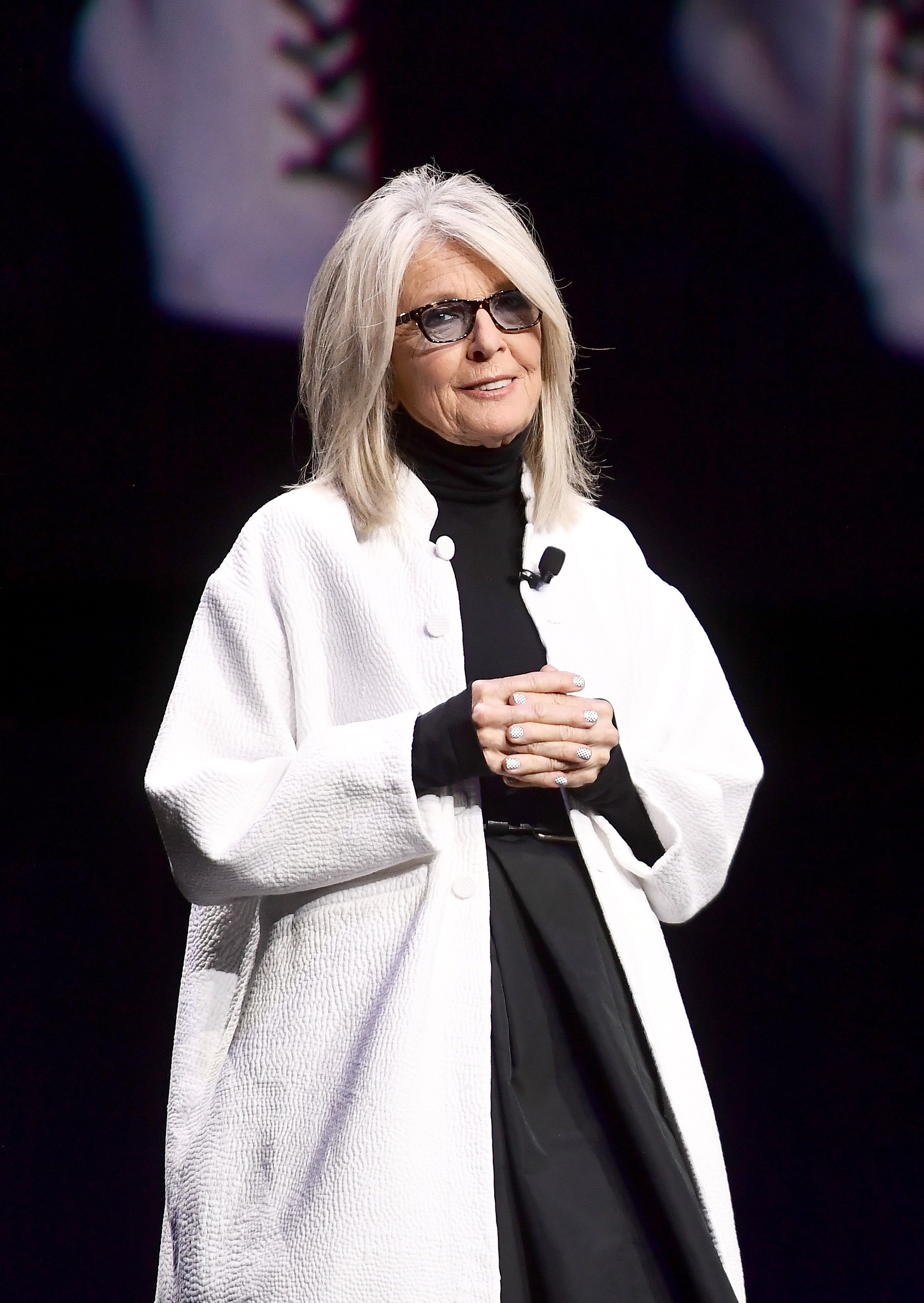 Diane Keaton speaks onstage at CinemaCon 2019 The State of the Industry and STXfilms Presentation at The Colosseum at Caesars Palace on April 2, 2019, in Las Vegas, Nevada. | Source: Getty Images