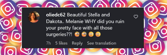 A netizen reacts to the wedding of Melanie Griffith and Antonio Banderas's daughter, from a post dated October 22, 2025 | Source: Instagram/dvkotajohnson