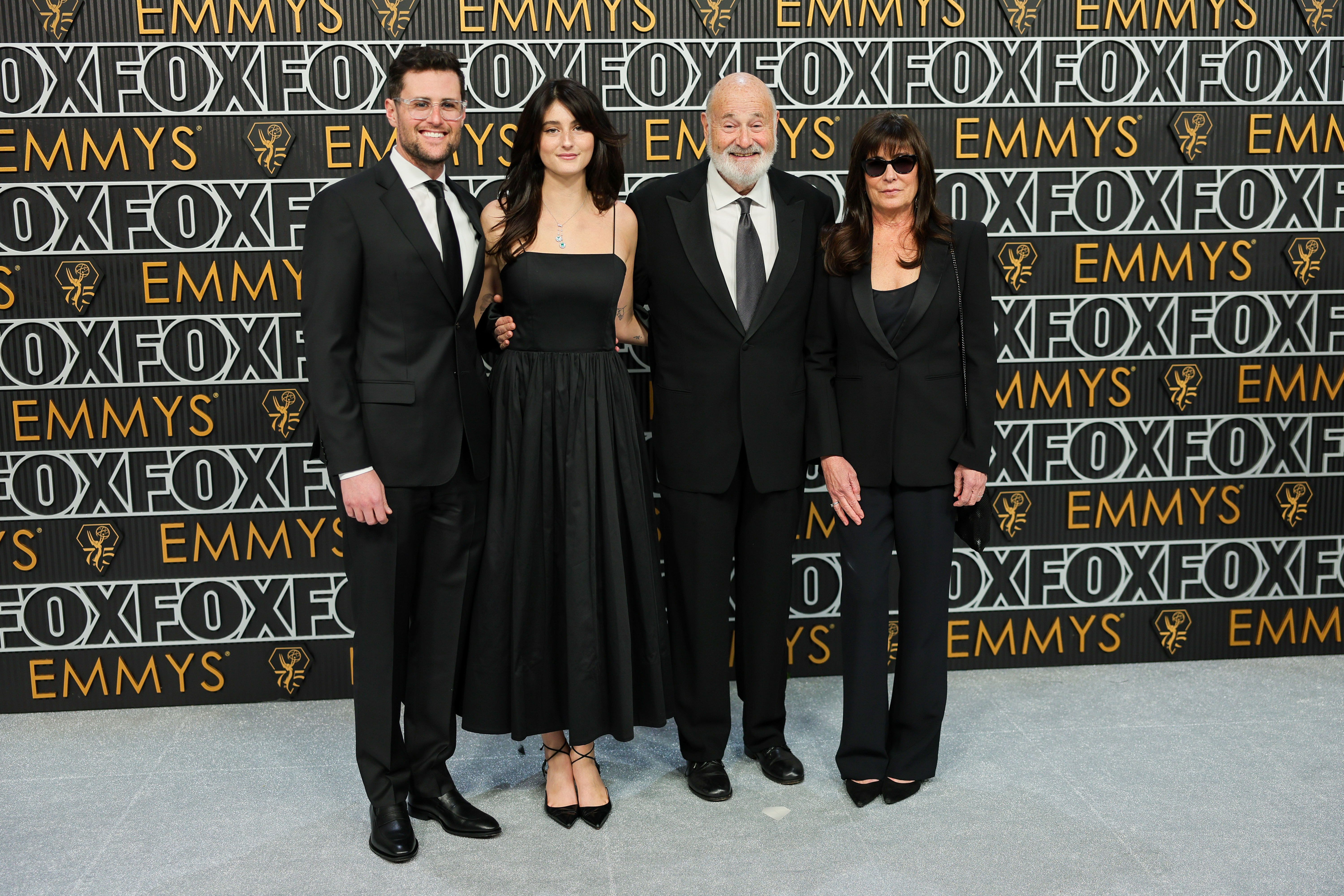 Jake Reiner, Romy Reiner, Rob Reiner, and Michele Singer at the 75th annual Emmy Awards | Source: Getty Images