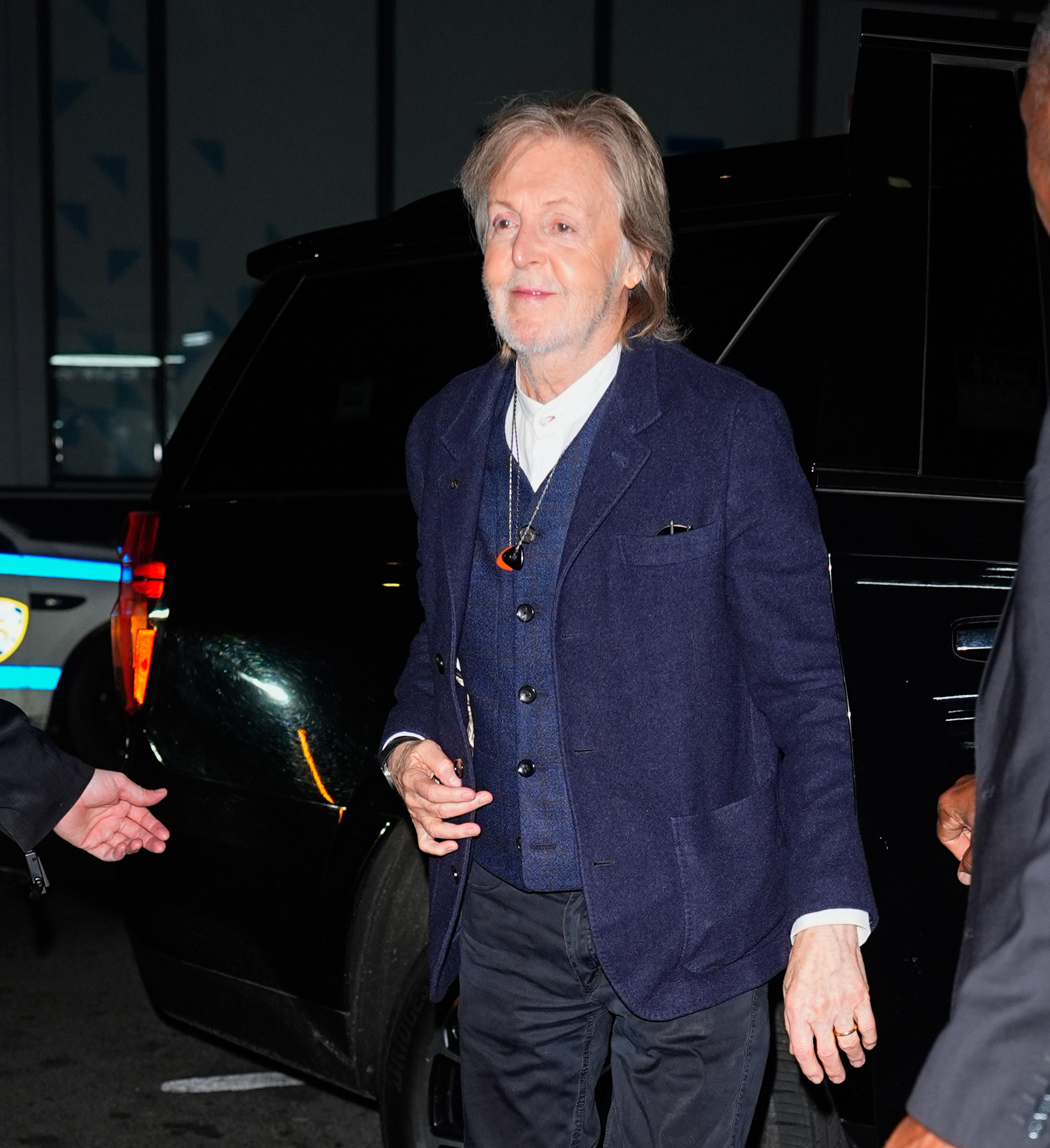 Paul McCartney, pictured at an event in New York City in May 2026, reportedly performed The Beatles' "I Want to Hold Your Hand" during Taylor Swift and Travis Kelce's wedding reception, according to People. | Source: Getty Images
