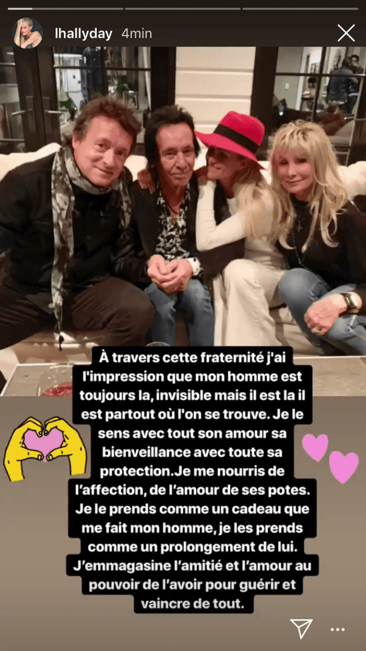 Source : Instagram story / Laeticia Hallyday