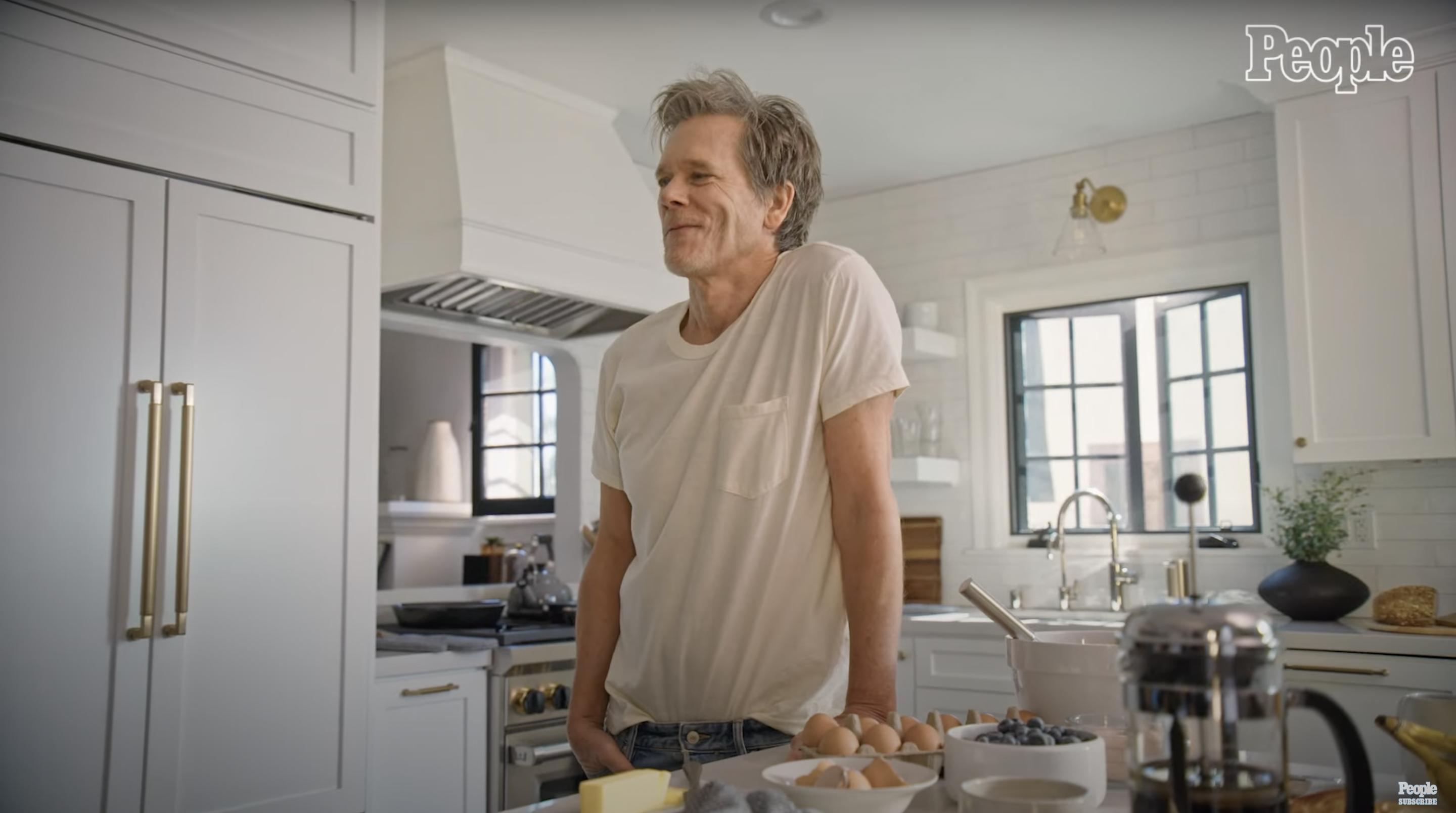 Kevin Bacon at his home | Source: YouTube/@People