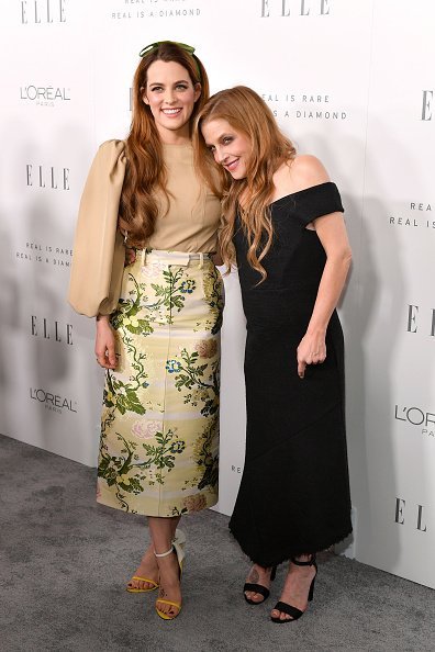 Riley Keough and Lisa Marie Presley at Four Seasons Hotel Los Angeles at Beverly Hills on October 16, 2017 in Los Angeles, California | Photo: Getty Images