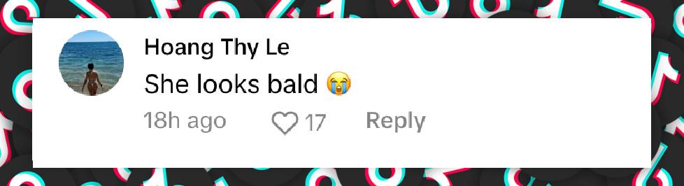 A user comment on Lily-Rose Depp, dated November 18, 2024 | Source: TikTok/voguegermany