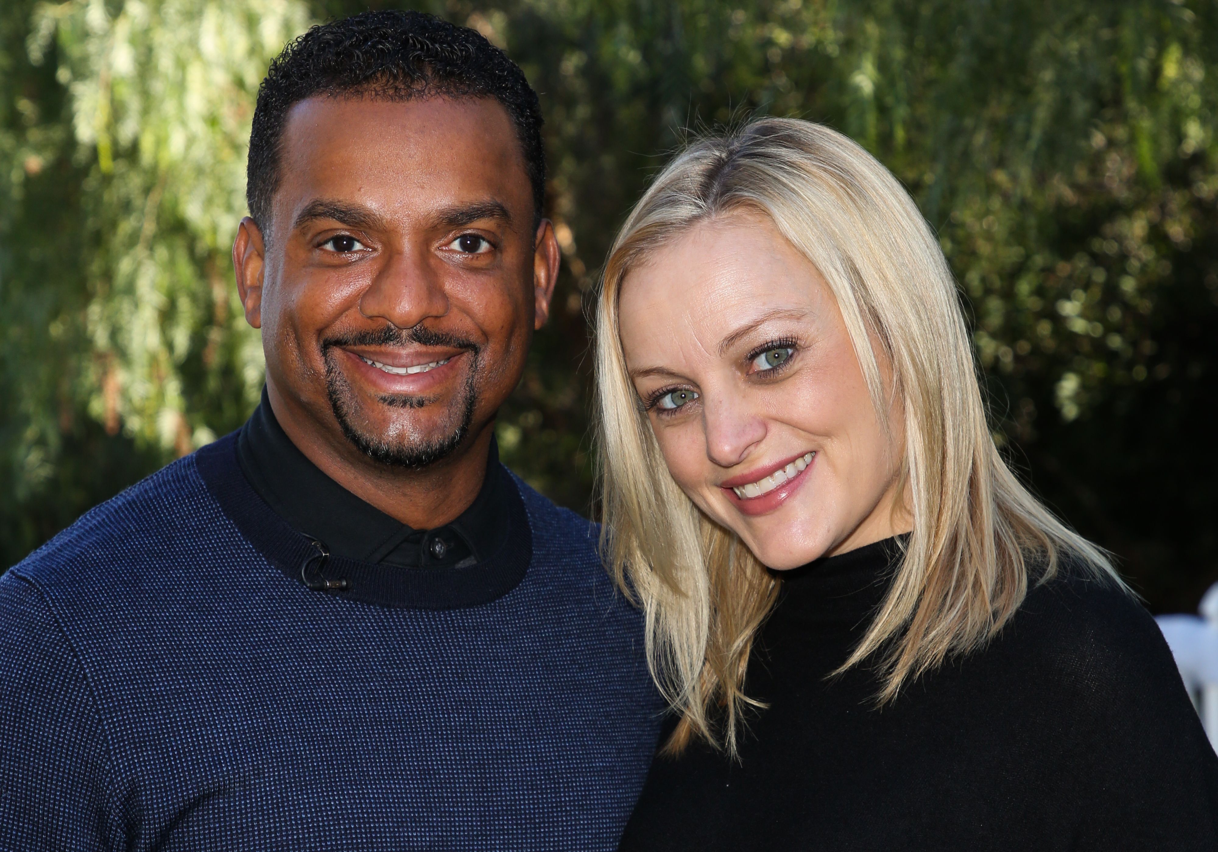 Actor Alfonso Ribeiro and his Wife Angela Unkrich at Hallmark's "Home & Family" at Universal Studios Hollywood on December 15, 2018 | Photo: Getty images