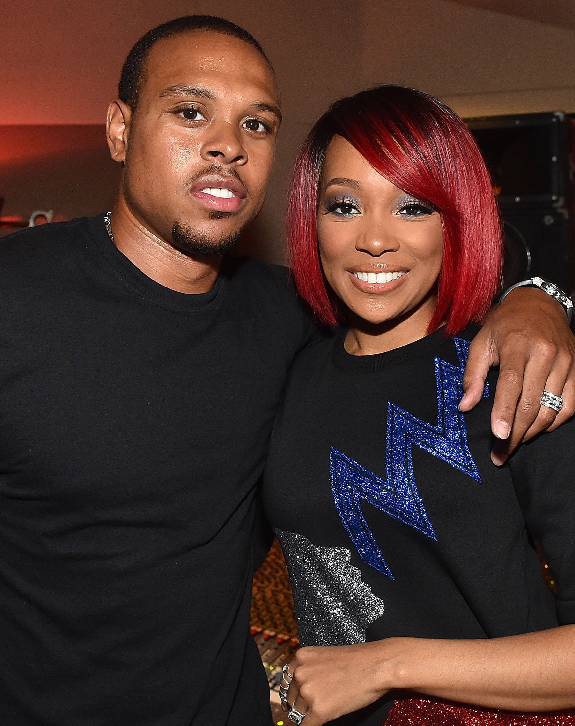 Monica and Shannon Brown attending the singer's album preview in August 2015. | Photo: Getty Images
