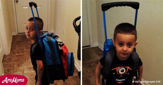 5-year-old ready to move out until he realizes he needs mom to cook for him (video)