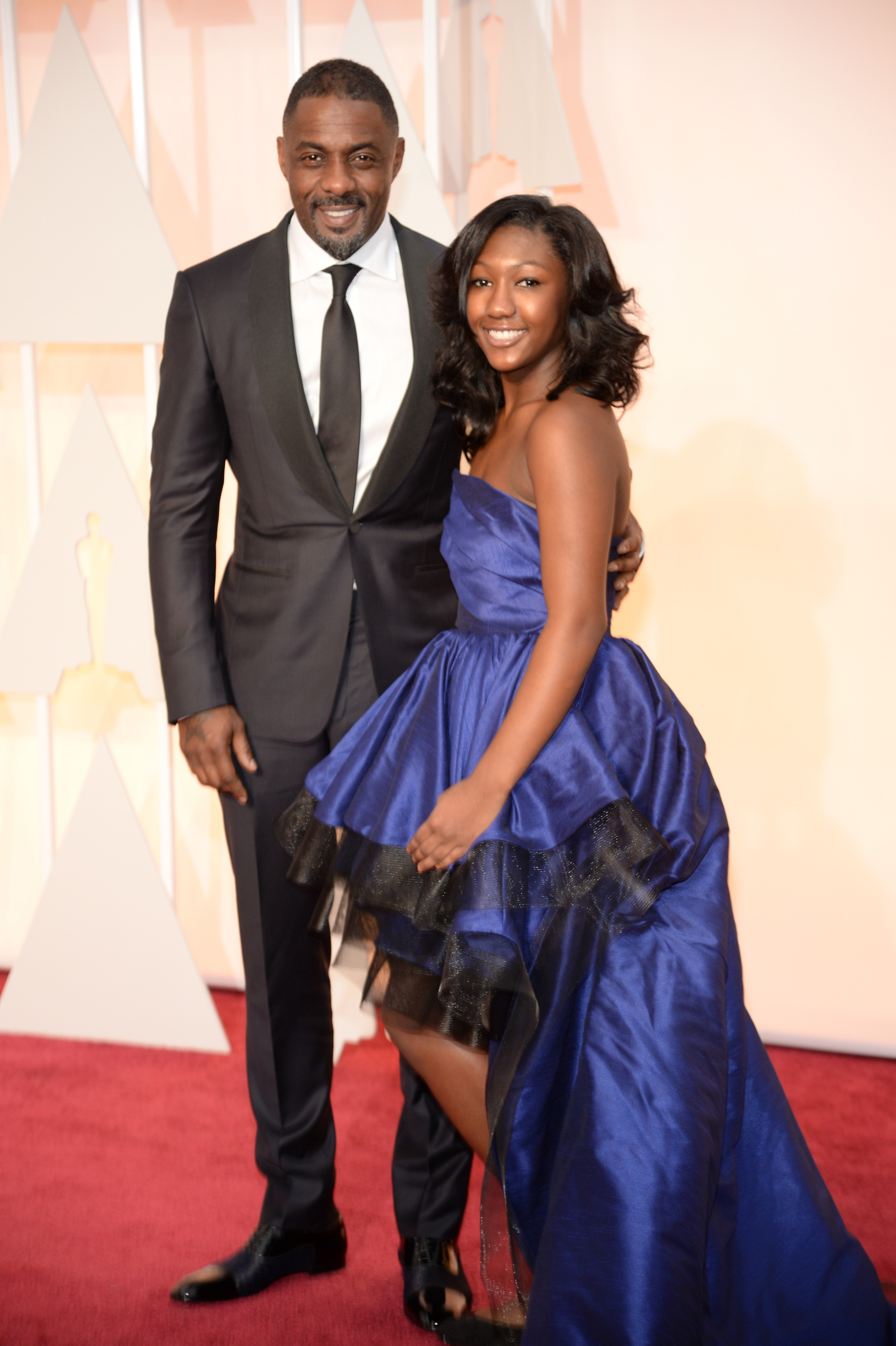 Idris Elba and Isan Elba attend the 87th Annual Academy Awards at Hollywood & Highland Center in California on February 22, 2015. | Source: Getty Images