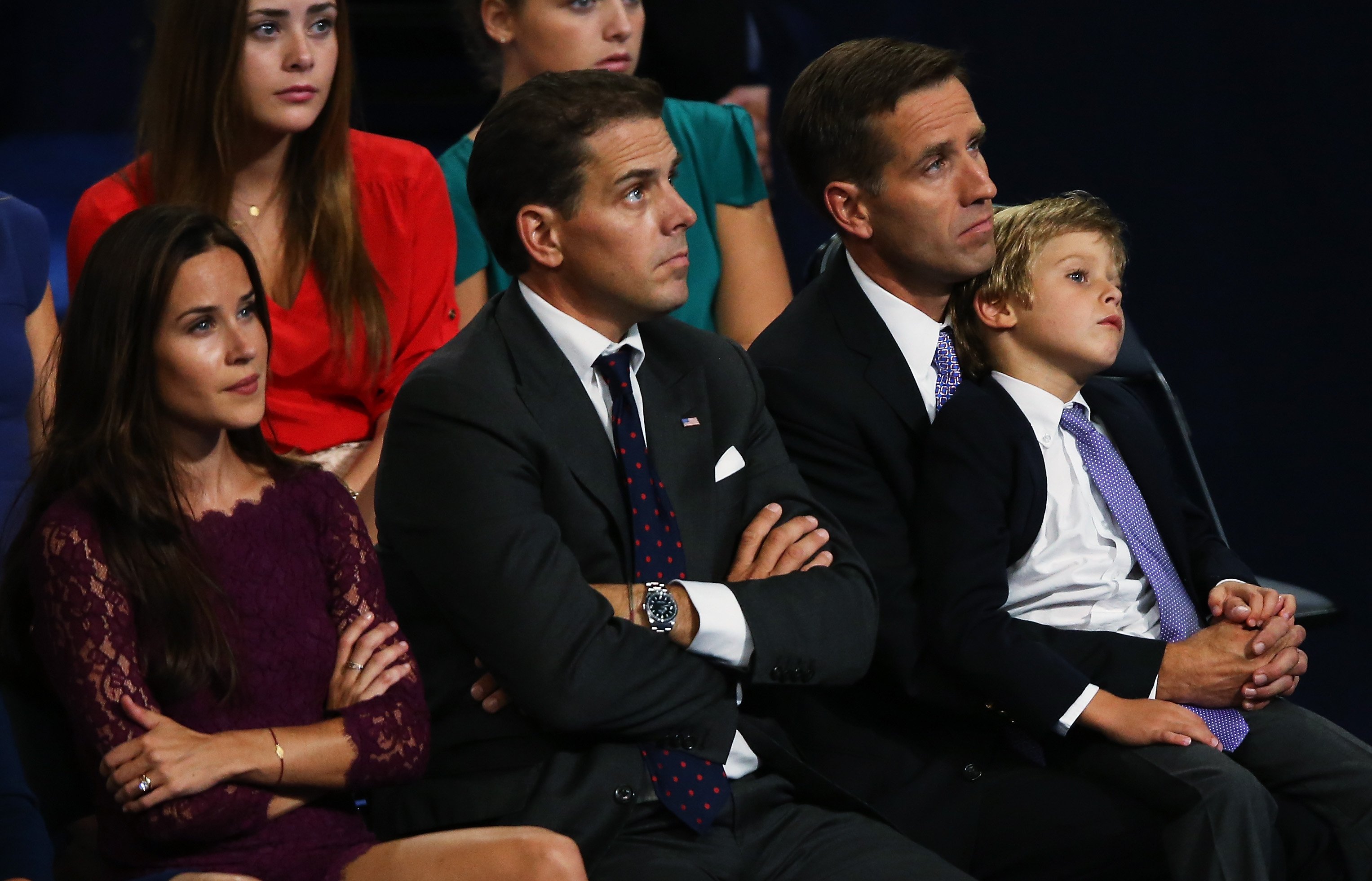 Hunter Biden with late brother Joseph "Beau" Biden at the Democratic National Convention at Time Warner Cable Arena in Charlotte, North Carolina | Photo: Getty Images
