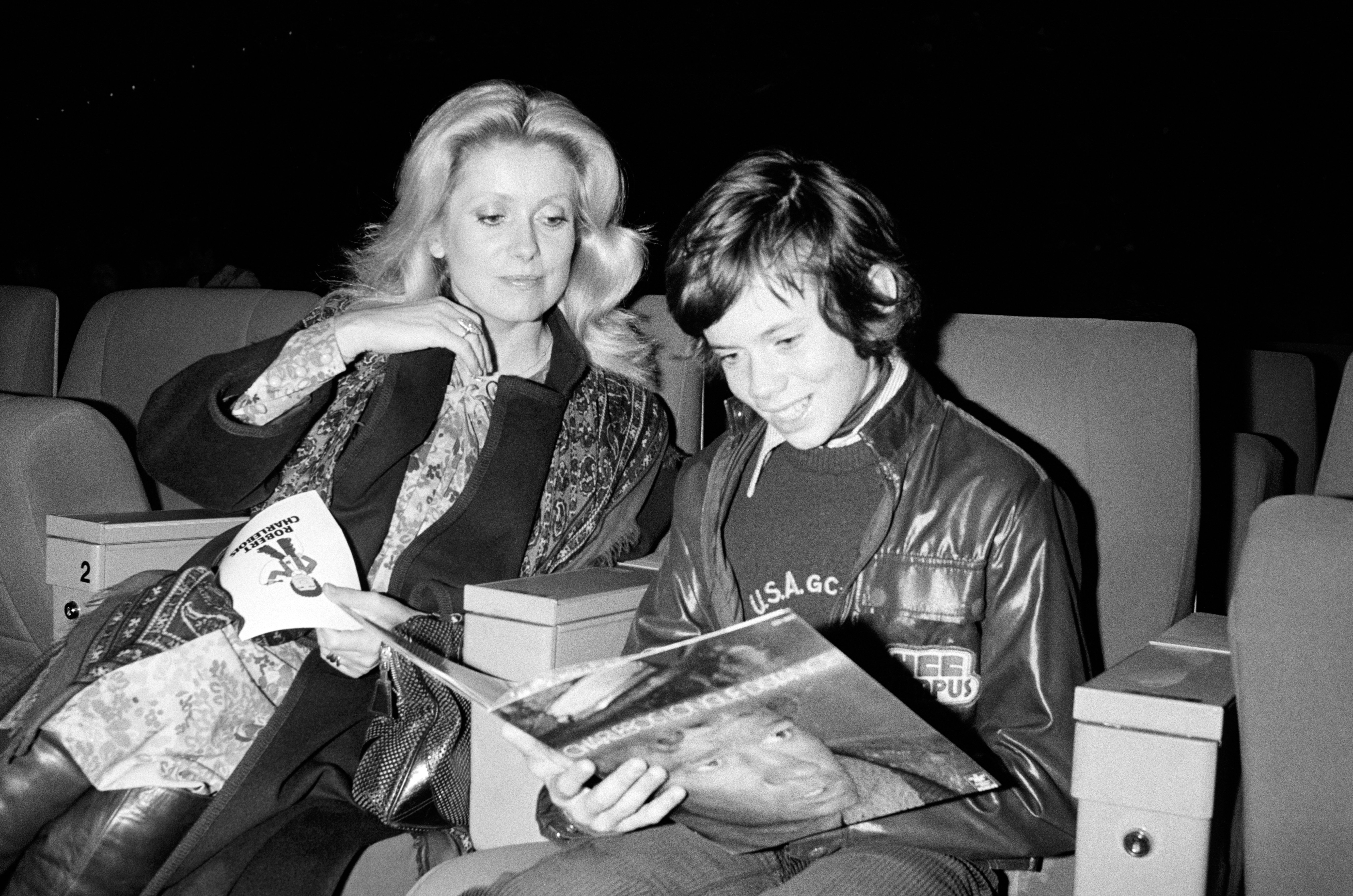 Cathrine Deneuve with her son Christian in Paris 1976. | Source: Getty Images