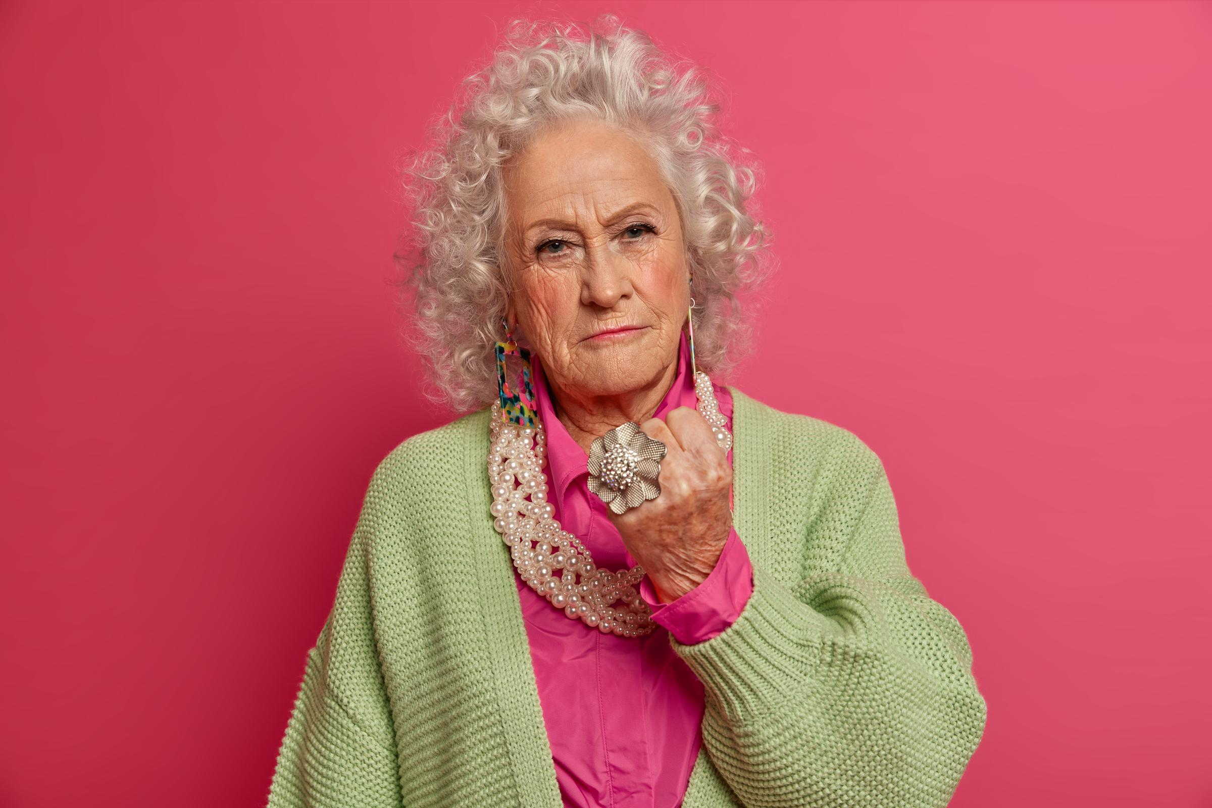 An angry elderly woman | Source: Freepik