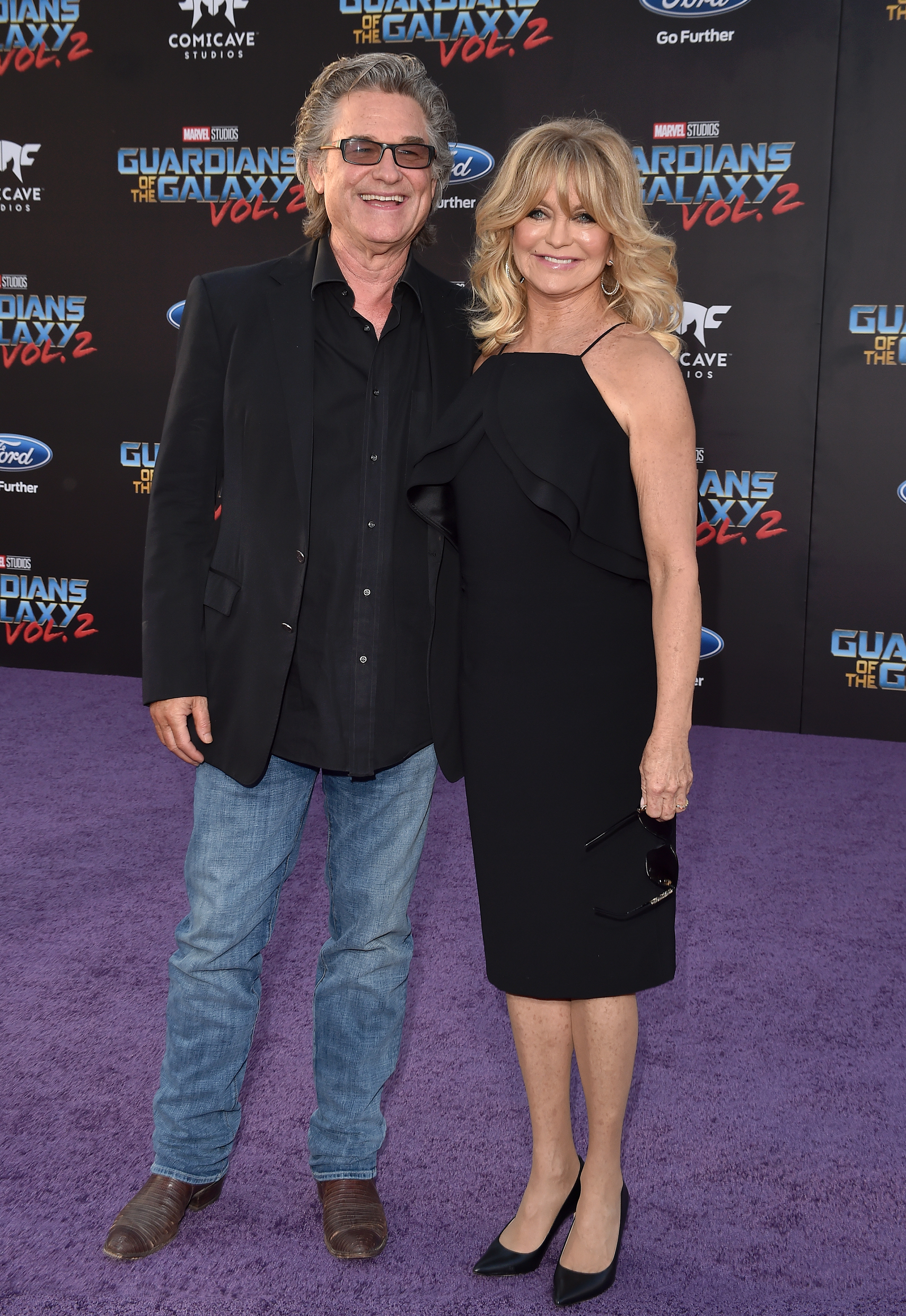 Kurt Russell and Goldie Hawn on April 19, 2017 in Hollywood, California | Source: Getty Images