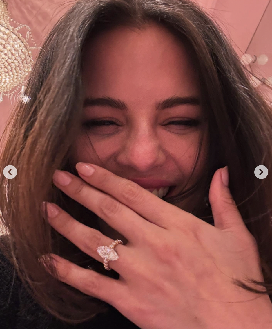 Selena Gomez laughs as she shows off her engagement ring, posted on December 11, 2024 | Source: Instagram.com/selenagomez