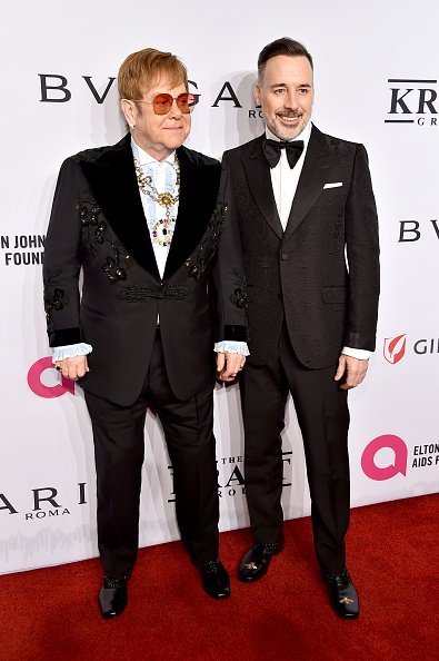 Elton John and David Furnish attend the Elton John AIDS Foundation's 17th Annual An Enduring Vision Benefit at Cipriani | Photo: Getty Images