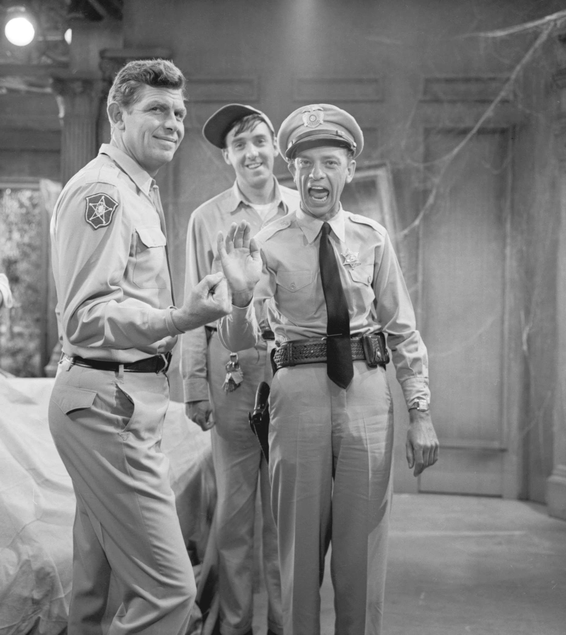 Jim Nabors,  Don Knotts and Andy Griffith on 'The Andy Griffith Show,' 1963 | Source: Getty Images