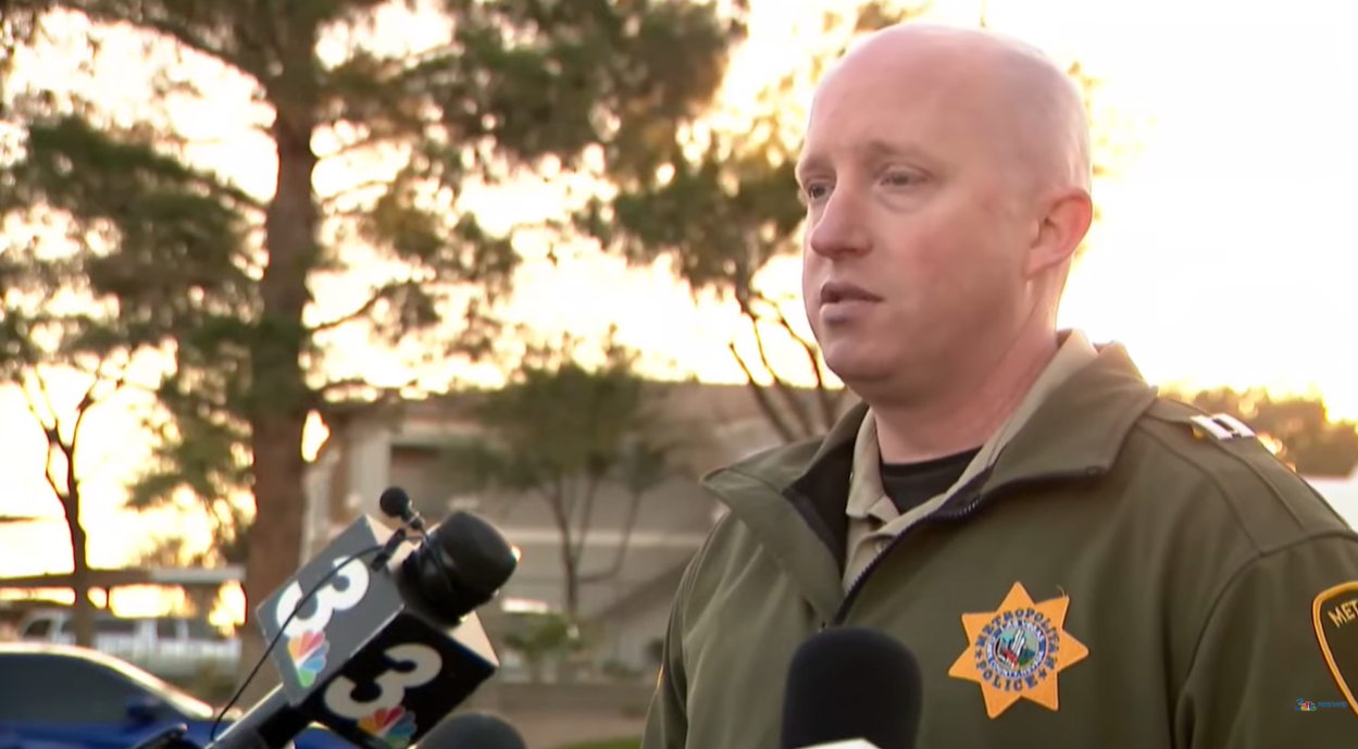 LVMPD Capt. Ryan Wiggins addresses the media following the fatal officer-involved shooting, as posted on February 4, 2026 | Source: YouTube/News3LasVegas