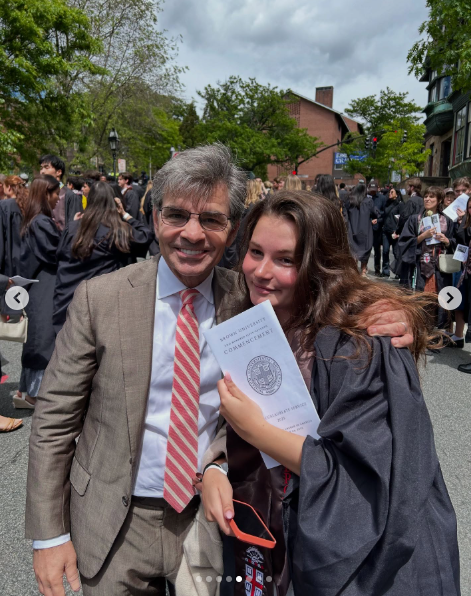 George and Elliott Stephanopoulos pose for a picture, dated May 2025 | Source: Instagram/gstephanopoulos