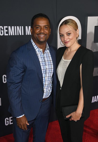 Alfonso Ribeiro and Angela Unkrich at the premiere of "Gemini Man" in Hollywood | Photo: Getty Images