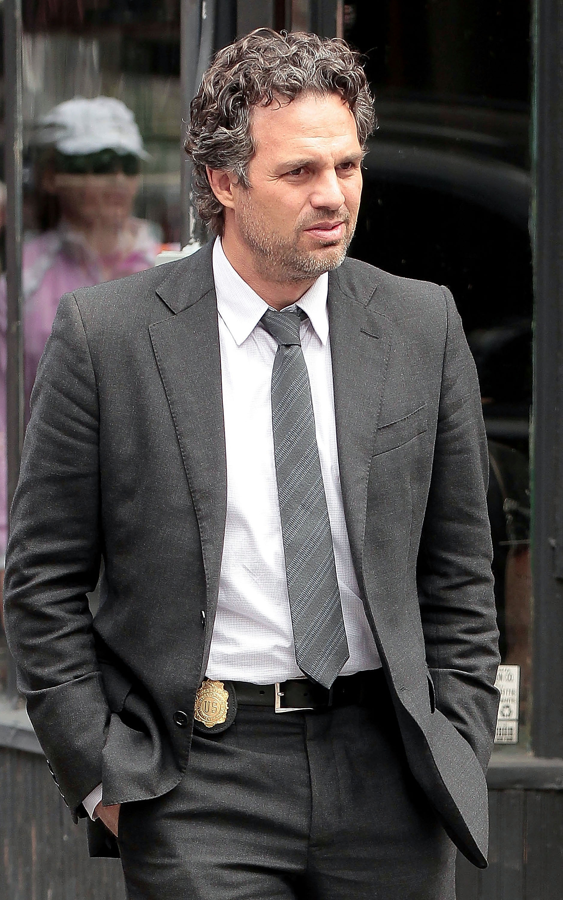 Mark Ruffalo spotted while filming "Now You See Me" in New York City on March 24, 2012 | Source: Getty Images