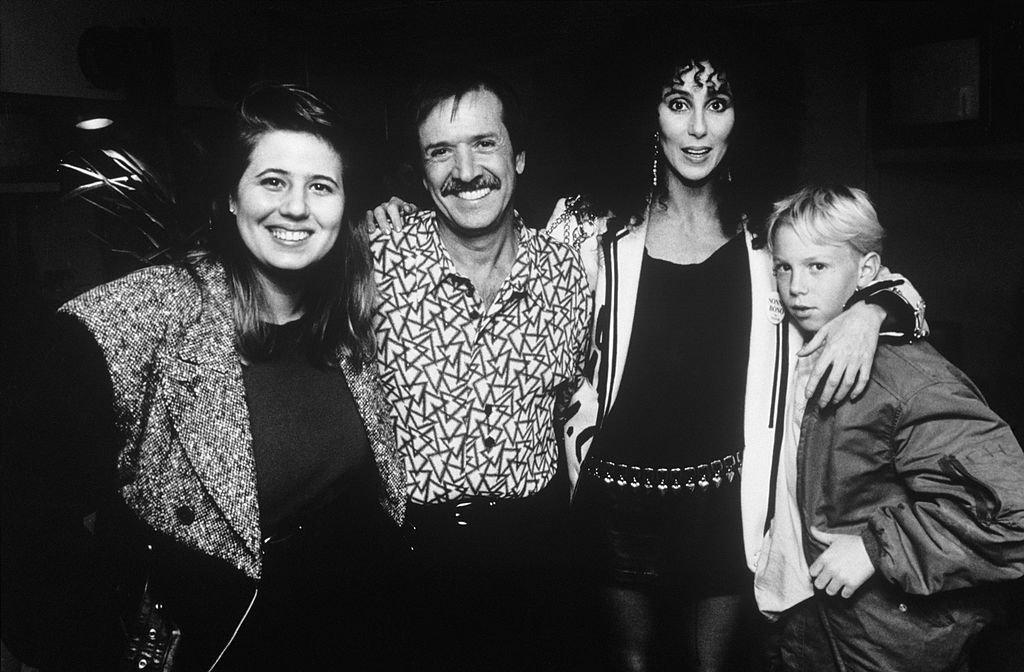 r Cher with ex husband, Sonny Bono, and their daughter, Chastity Bono, along with Cher's son, Elijah Blue Allman | Getty Images