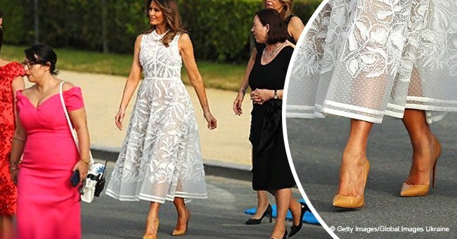 Melania's $7,500 see-through dress that steals the show at NATO summit
