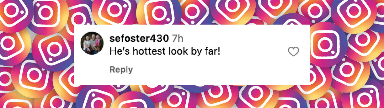 A fan comments on Brad Pitt's new look, dated May 2025 | Source: Instagram/pagesix