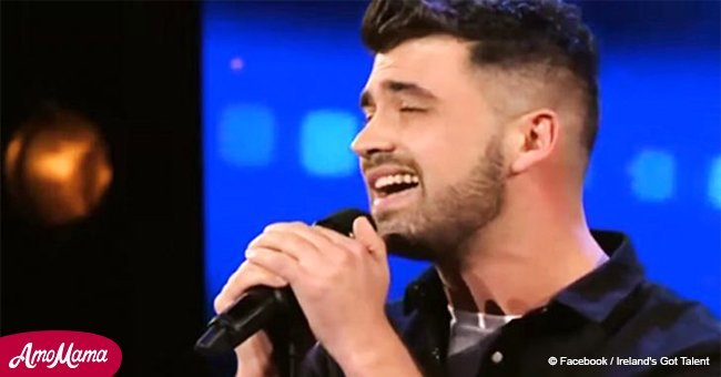Man wins Golden Buzzer with emotional performance of 'Don't Close Your Eyes'