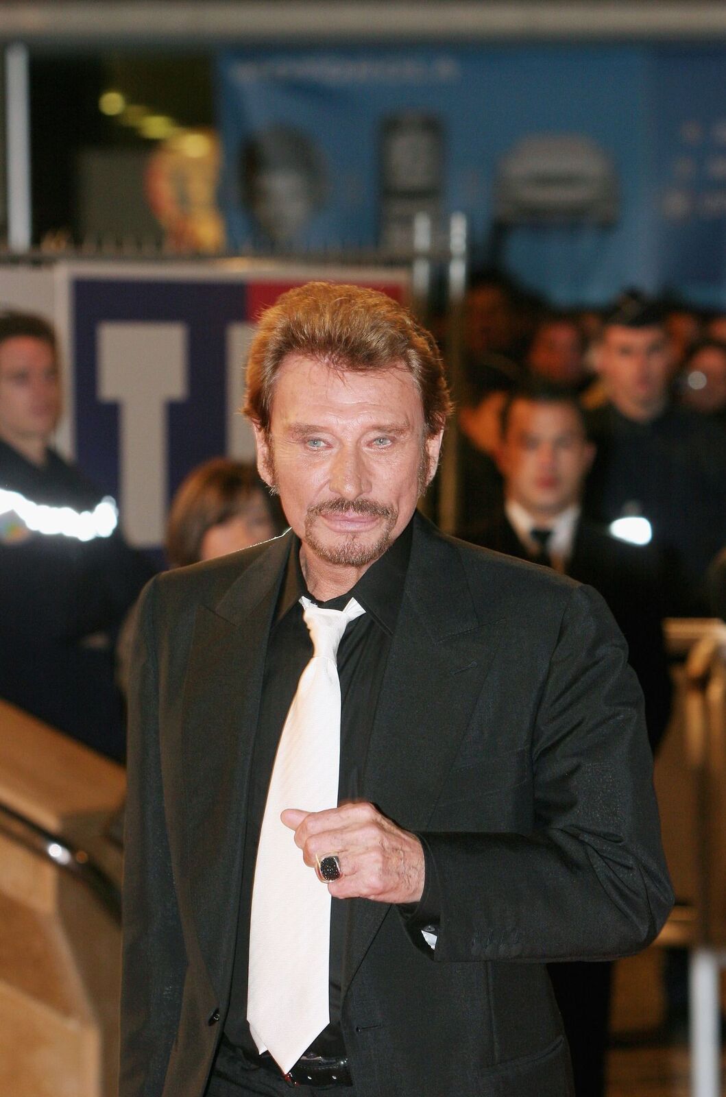 Johnny Hallyday au Palais des Festivals le 21 janvier 2006 à Cannes, France. | Photo : Getty Images