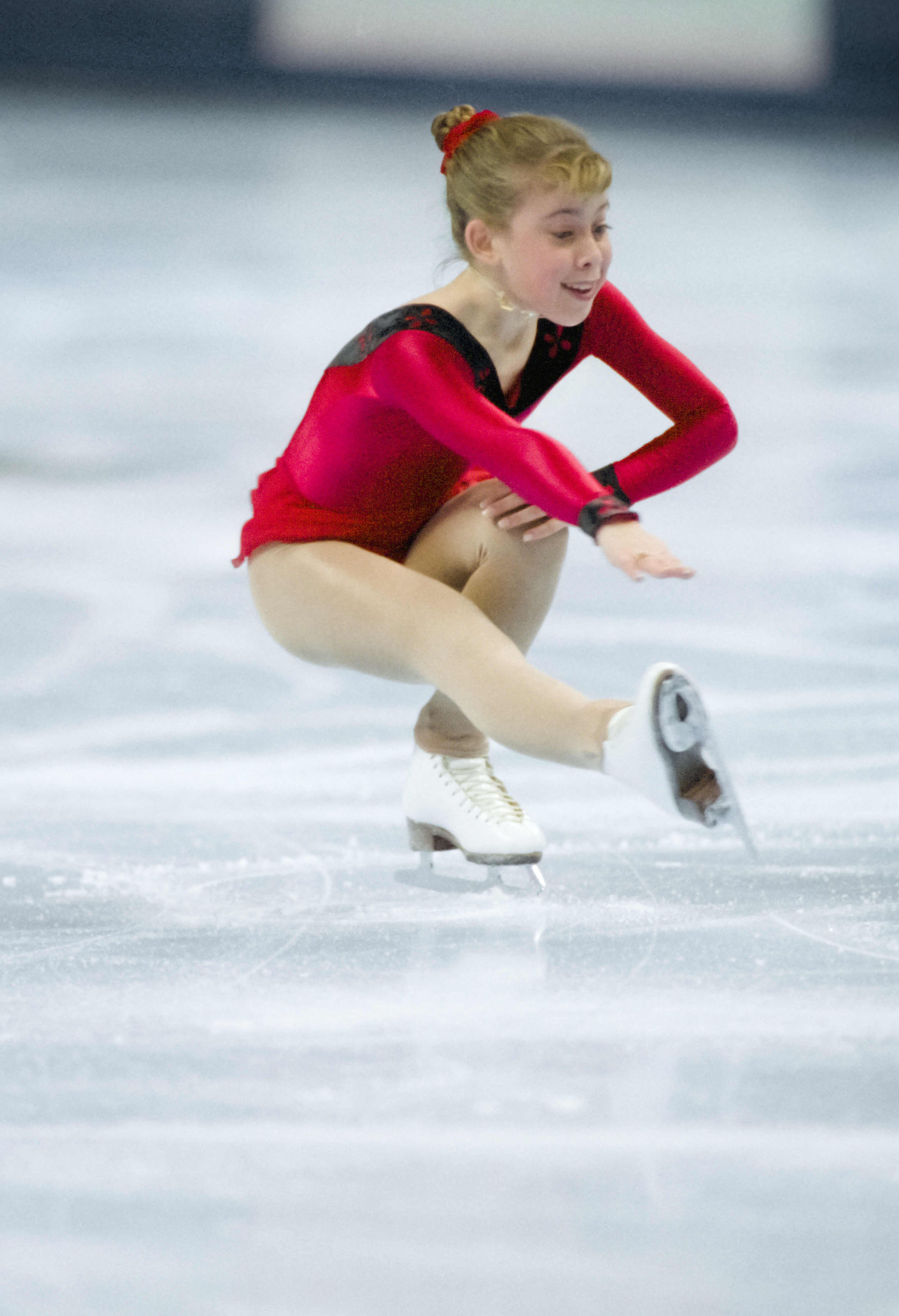 Tara Lipinski dazzles in the Free Skate segment of the Ladies' Singles competition at the 1996 United States Figure Skating Championships, on January 21, 1996, in San Jose, California | Source: Getty Images
