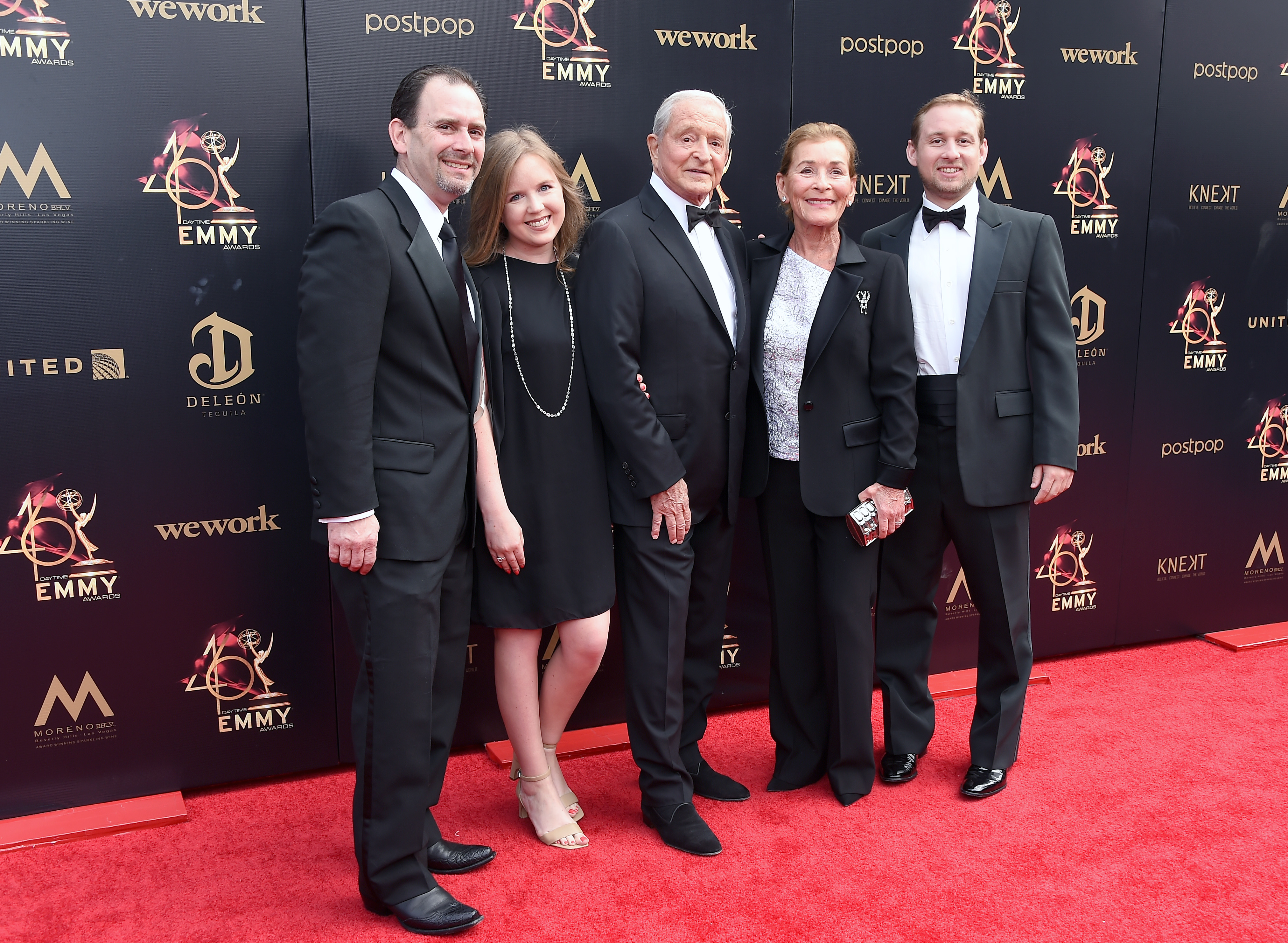 Judge Judy and  her family at Daytime Emmy Awards in Los Angeles in 2019 | Source: Getty Images