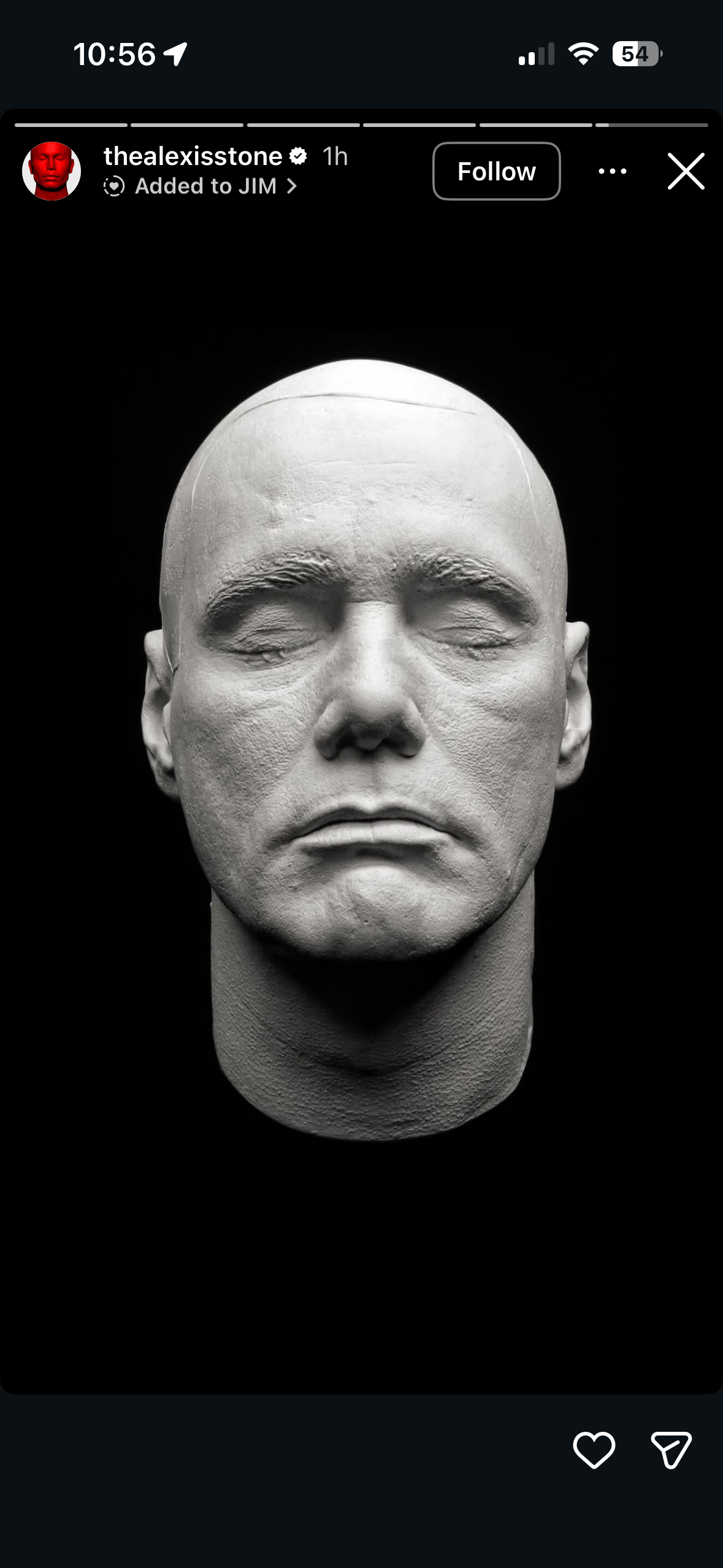 A photo of a mask seen on Alexis Stone's Instagram story | Source: Instagram/thealexisstone