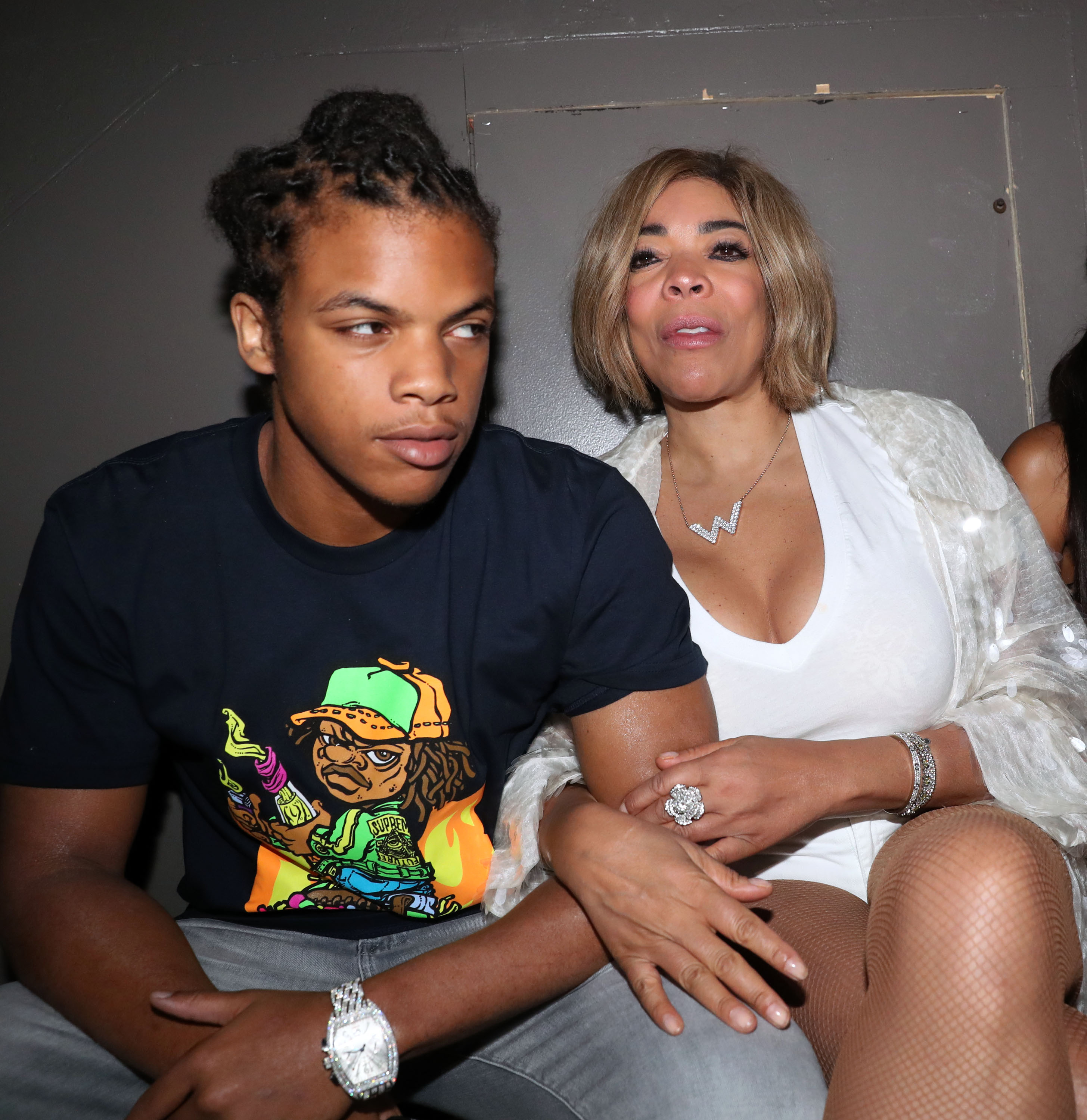 Kevin Hunter Jr. and Wendy Williams at the Jeezy "TM 104" Listening Party in New York City on August 20, 2019 | Source: Getty Images