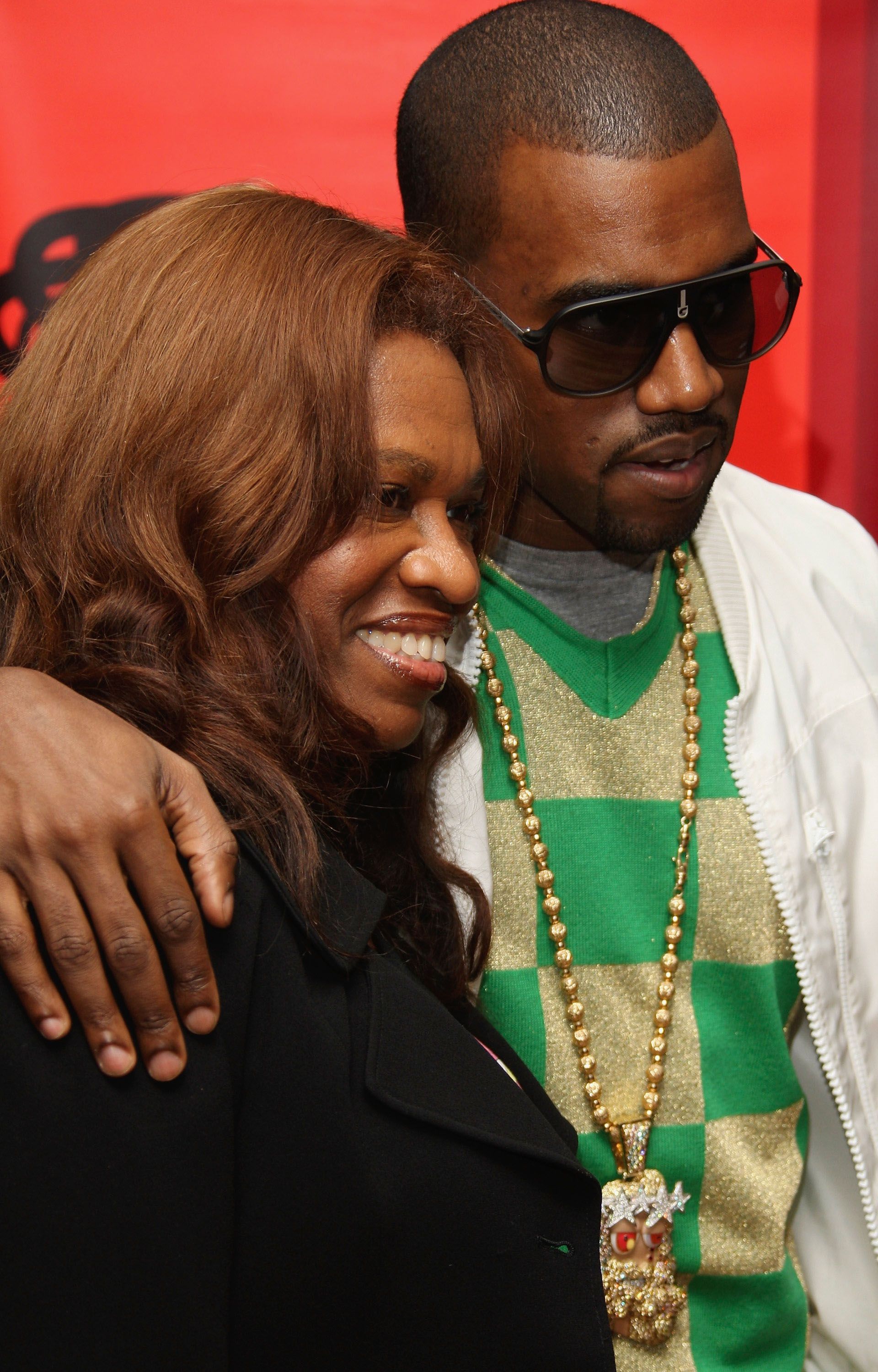Kanye West with his mother Donda at a book signing for 'Raising Kanye: Life Lessons From The Mother Of A Hip-Hop Superstar' in June 2007 in London | Source: Getty Images