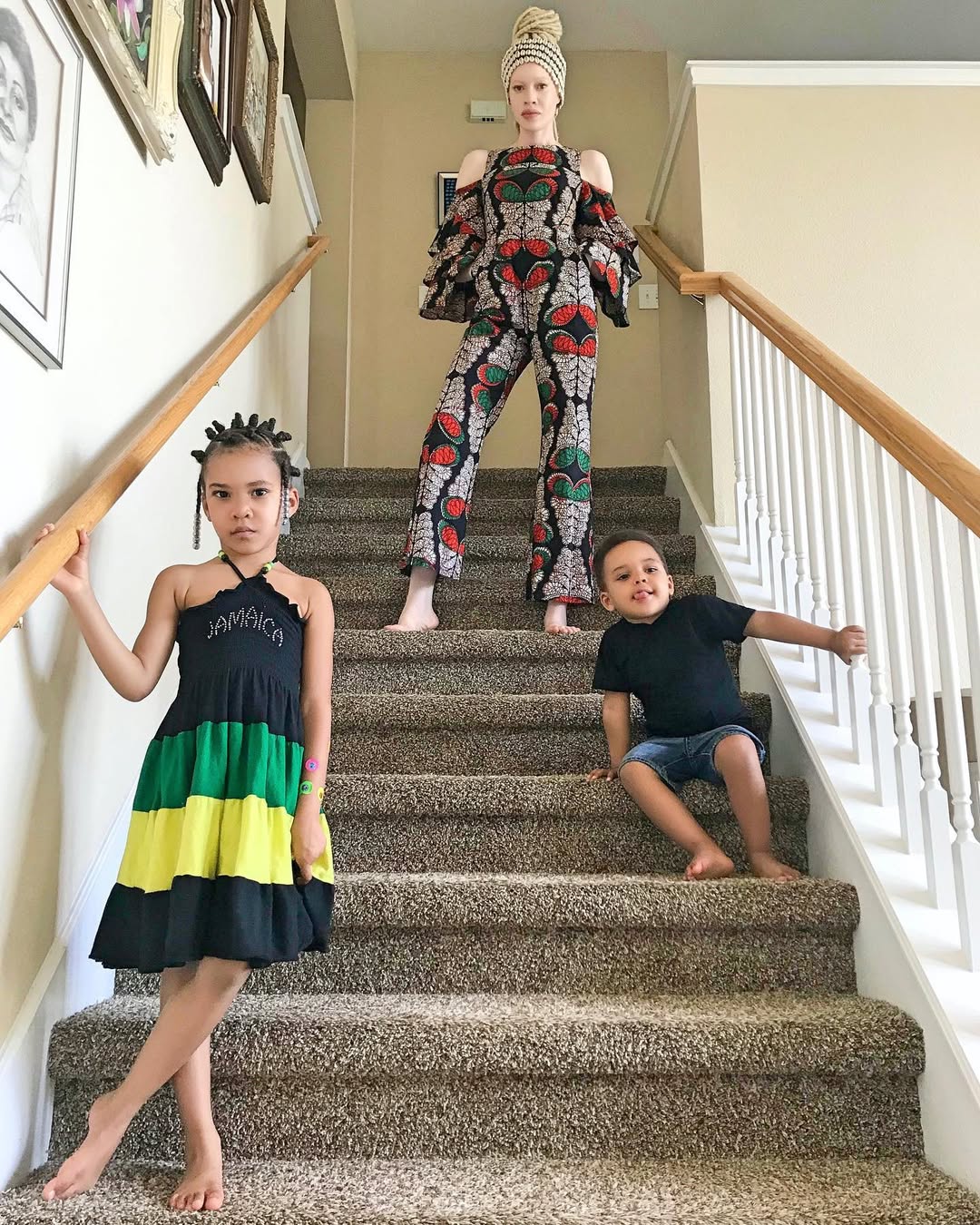 Diandra Forrest poses with her daughter and son, from a post dated May 20, 2020 | Source: Instagram/diandraforrest
