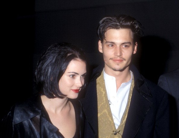  Winona Ryder and Johnny Depp at the "Edward Scissorhands" Premiere in Los Angeles. | Source: Getty Images