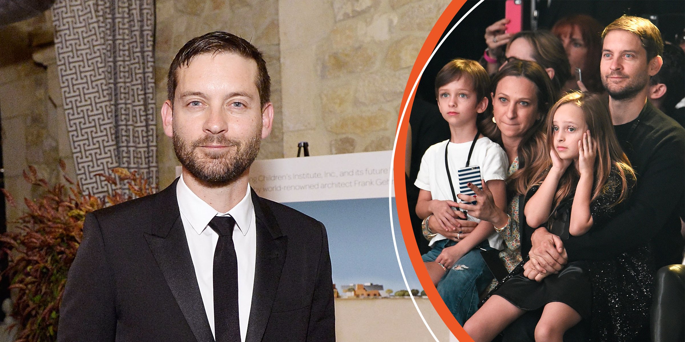 Tobey Maguire with his family. | Source: Getty Images