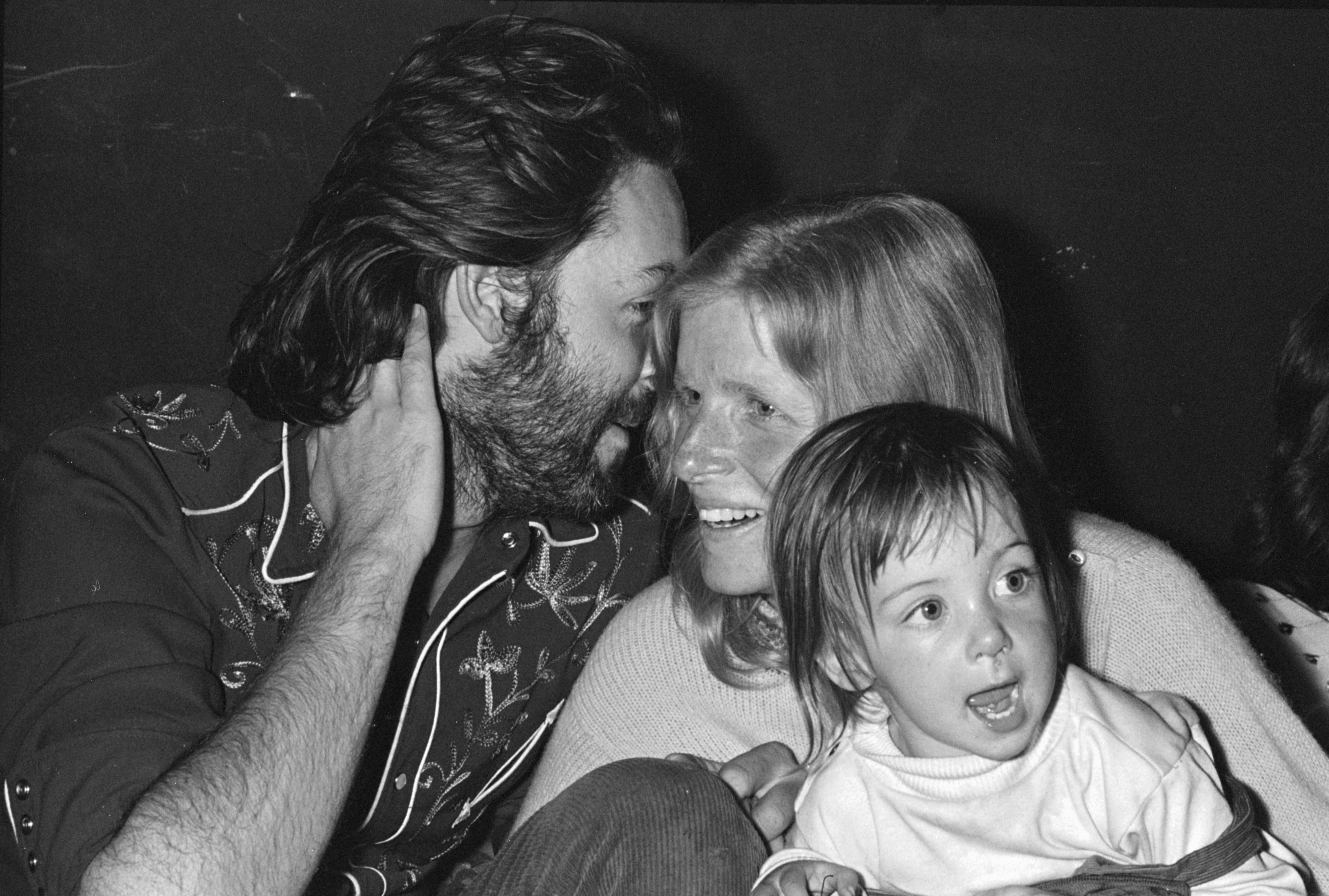Paul McCartney and his American wife Linda with their daughter Mary at the reception at Cafe des Arts after the wedding of Mick and Bianca Jagger in St Tropez, France on 12th May 1971 | Source: Getty Images 