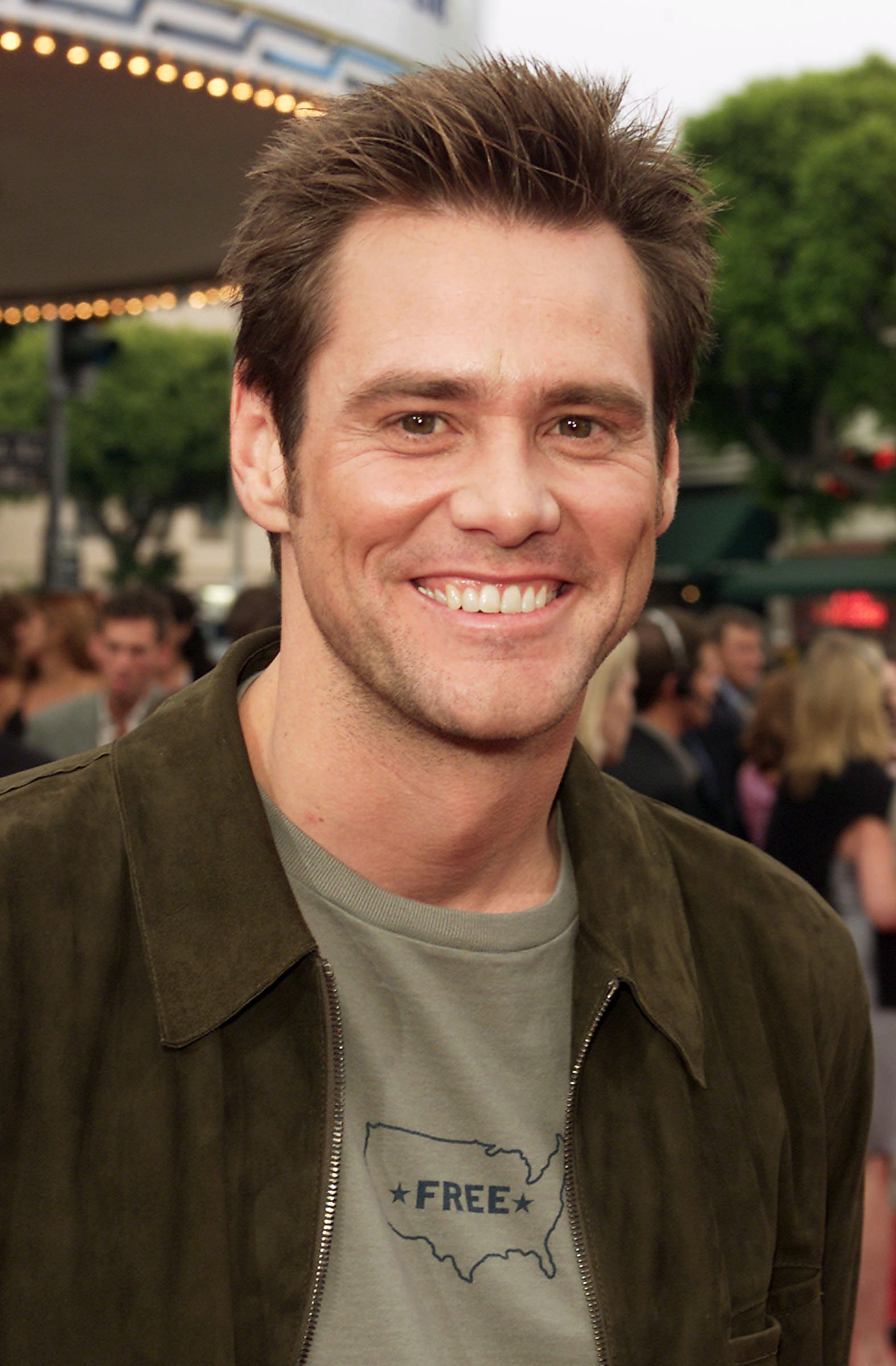Jim Carrey at the premiere of 'Me, Myself & Irene' at the Village Theater in Westwood, Ca. onJune 15, 2000. | Source: Getty Images.