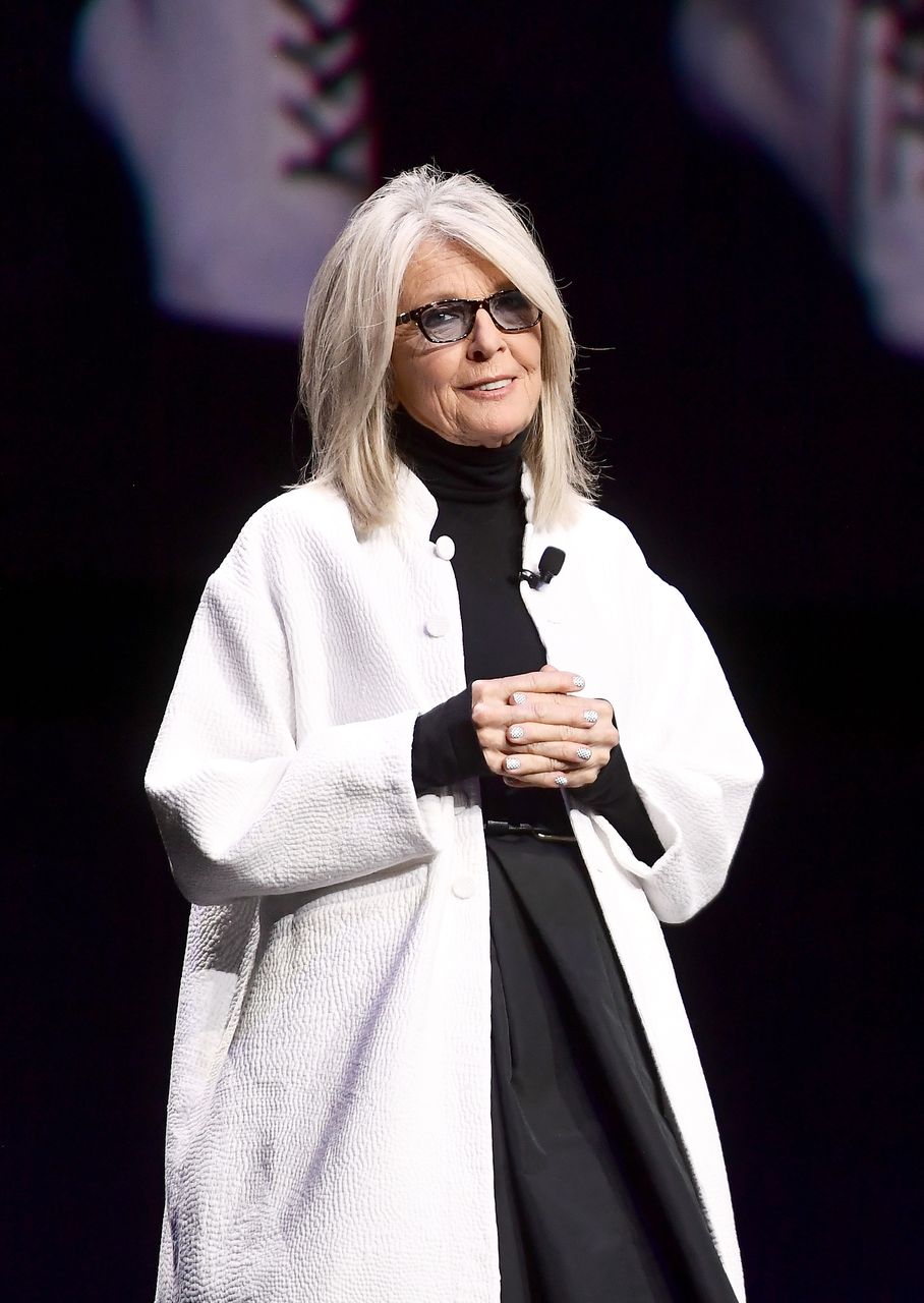 Diane Keaton speaks onstage at CinemaCon 2019 The State of the Industry and STXfilms Presentation. | Source: Getty Images Diane Keaton speaks onstage at CinemaCon 2019 The State of the Industry and STXfilms Presentation. | Source: Getty Images