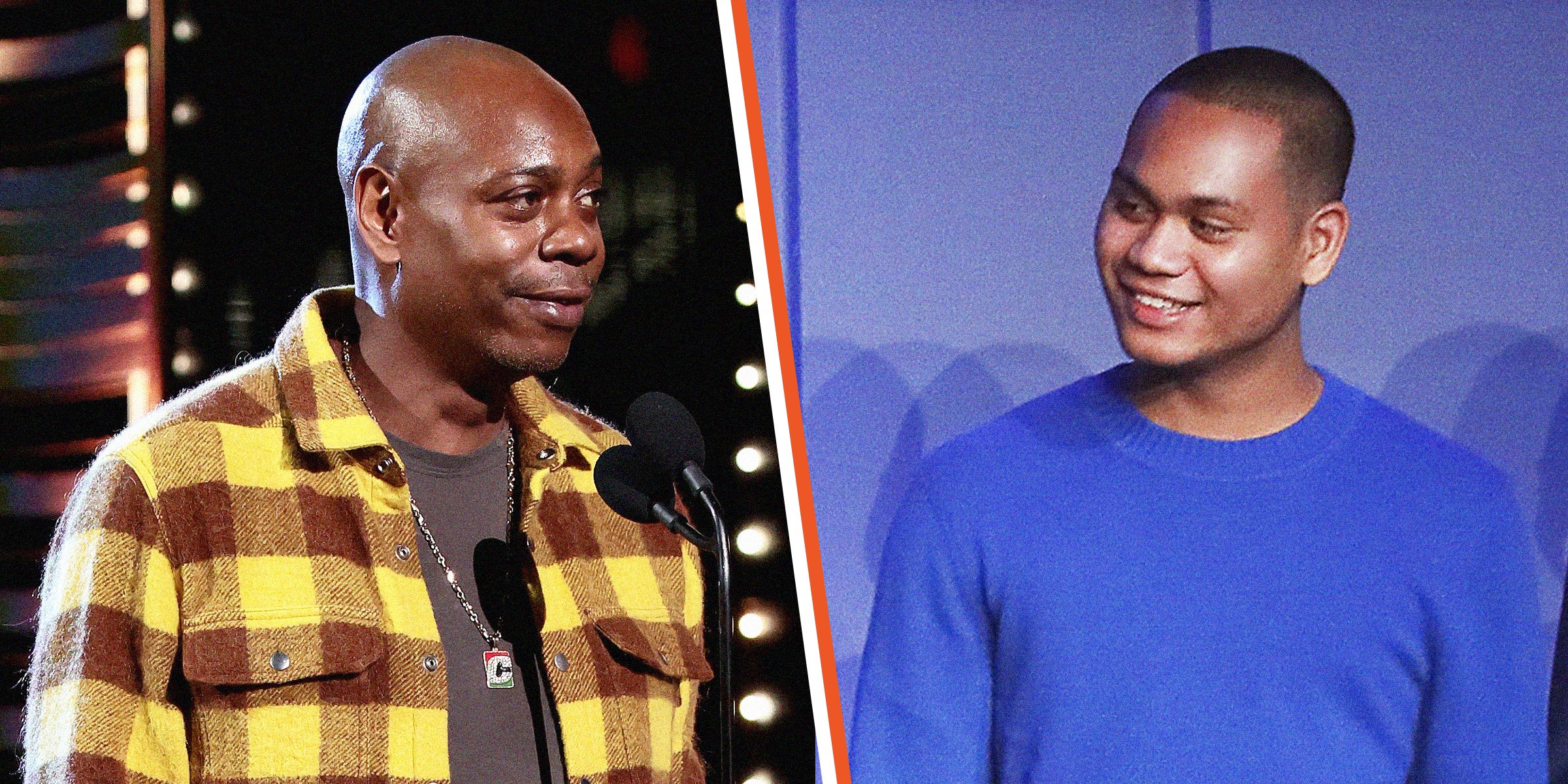 Dave Chappelle and his son Ibrahim. | Source: Getty Images