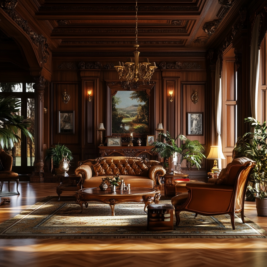 A grand living room | Source: Midjourney