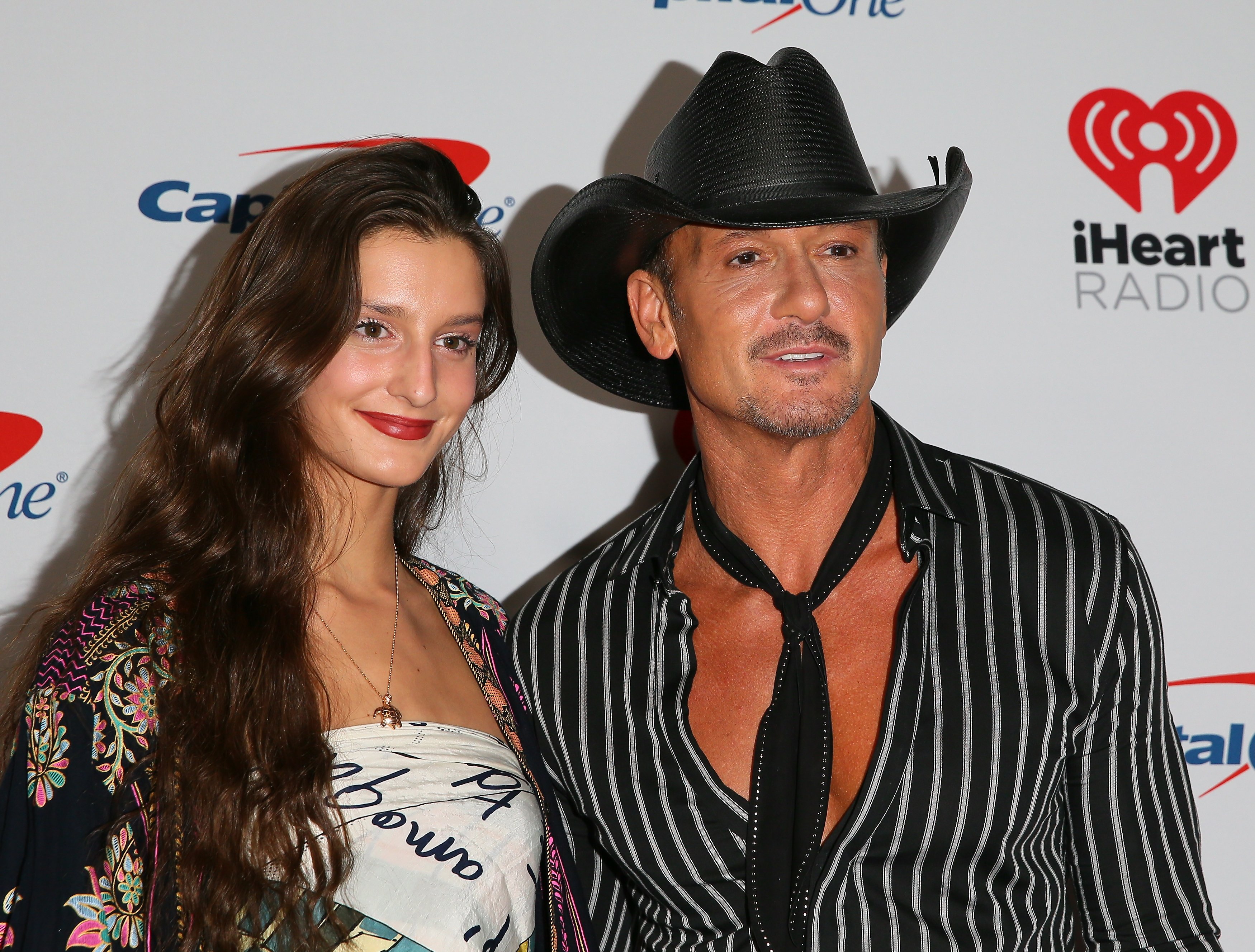 Audrey Caroline McGraw and Tim McGraw attend the 2019 iHeartRadio Music Festival at T-Mobile Arena on September 20, 2019 in Las Vegas, Nevada. | Source: Getty Images